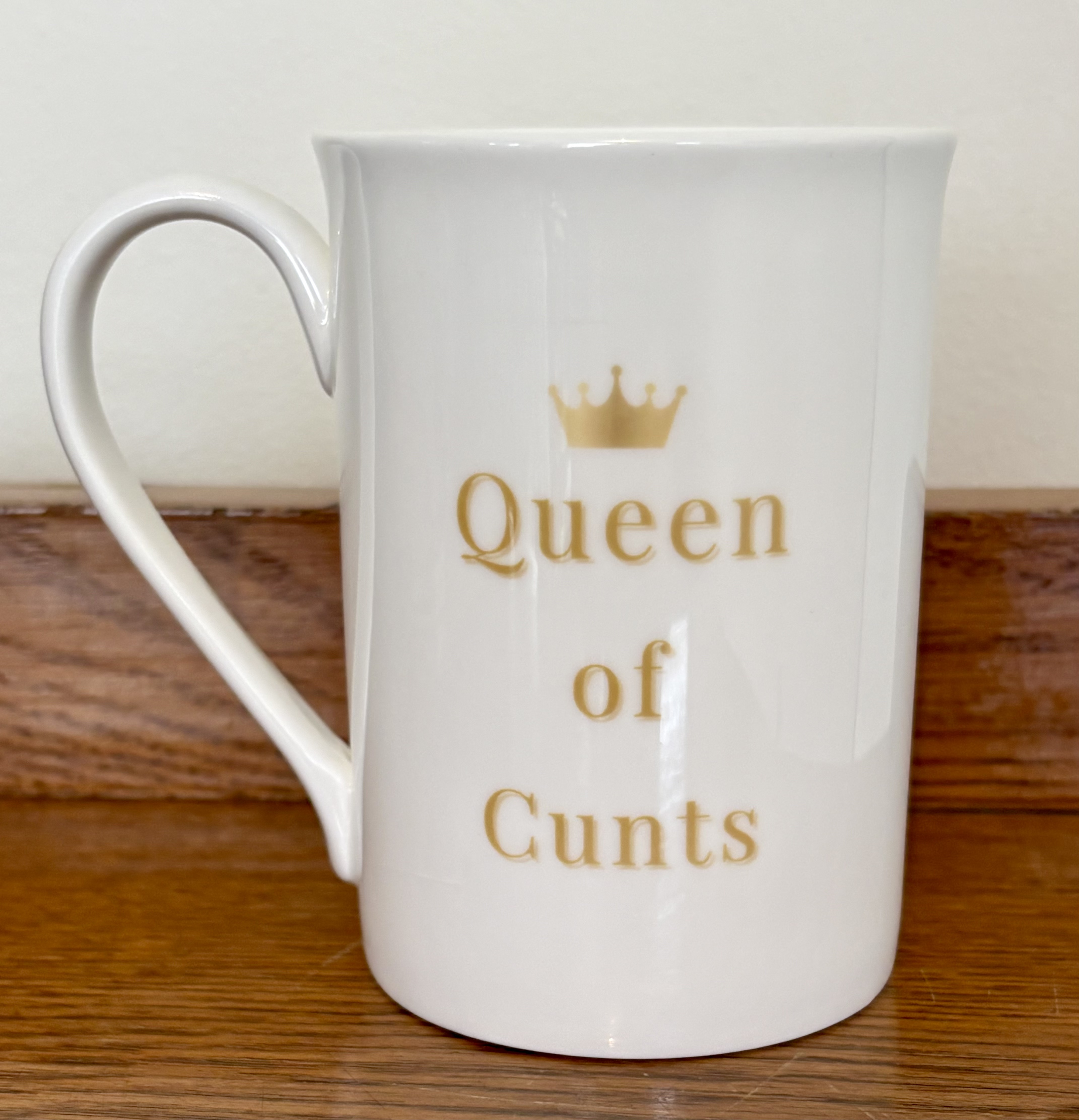 Queen of Cunts – Sweary Bone China Mug