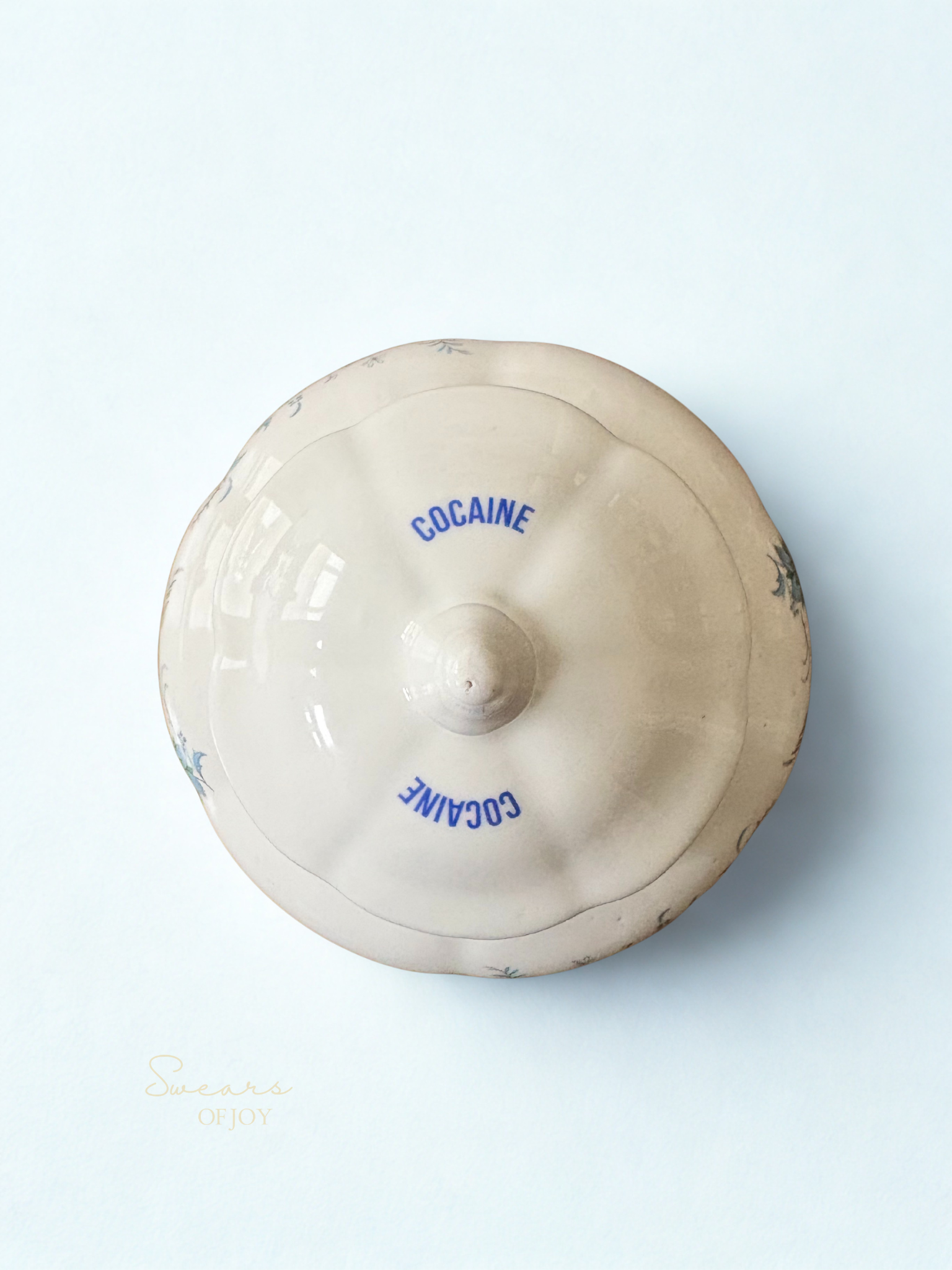 Cocaine - Vintage Trinket Pot with lid