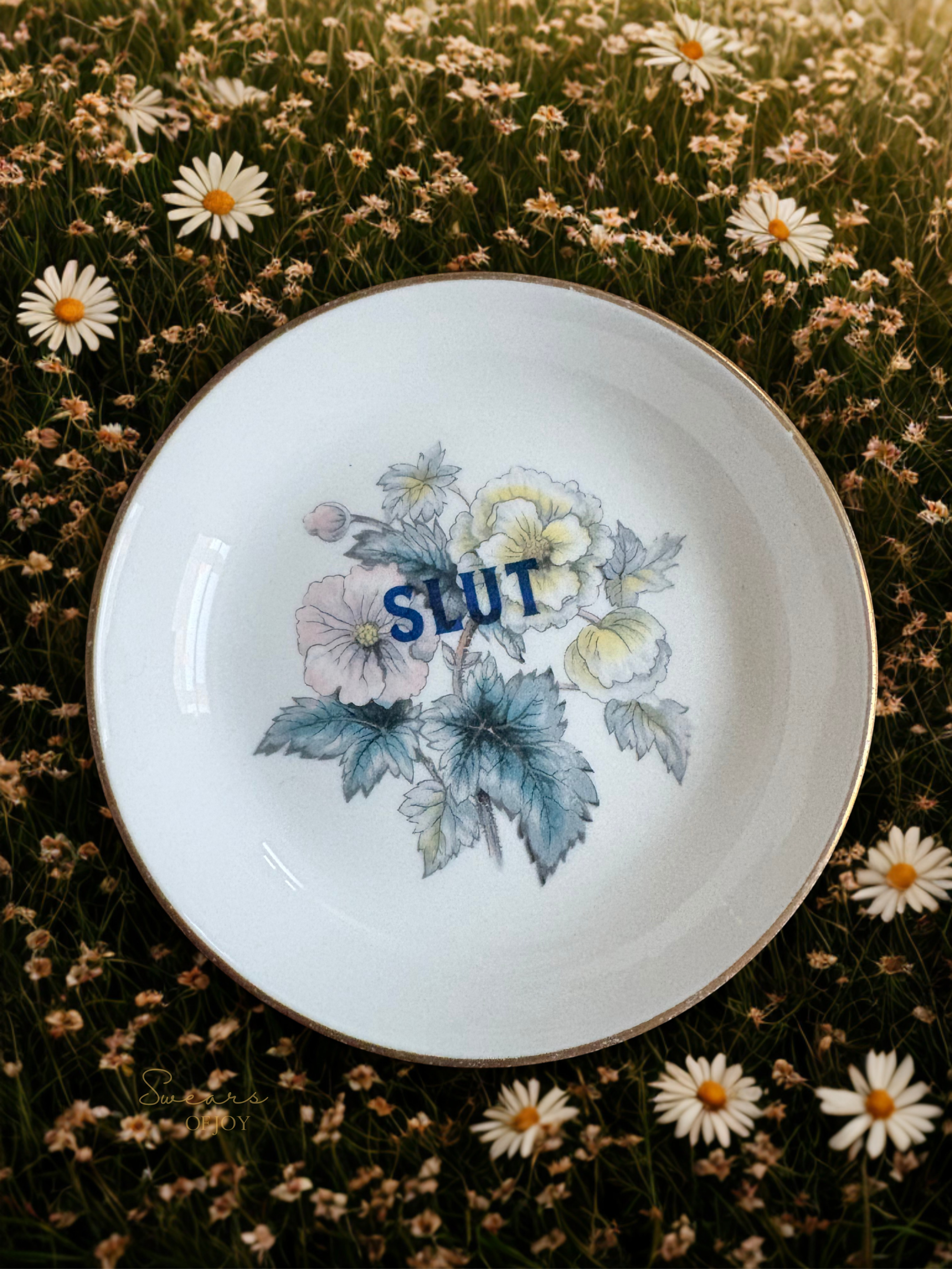 SLUT - Vintage Trinket Plate
