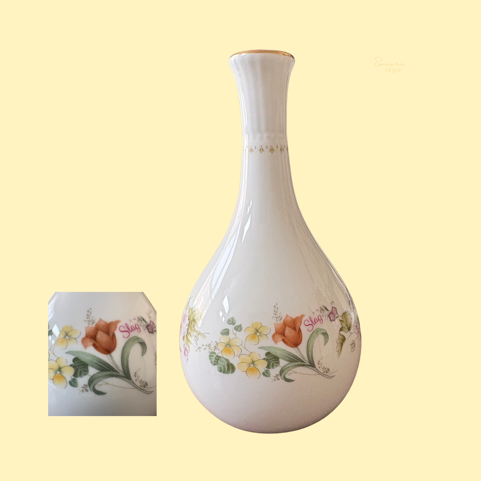 Slag - Vintage Bud Vase