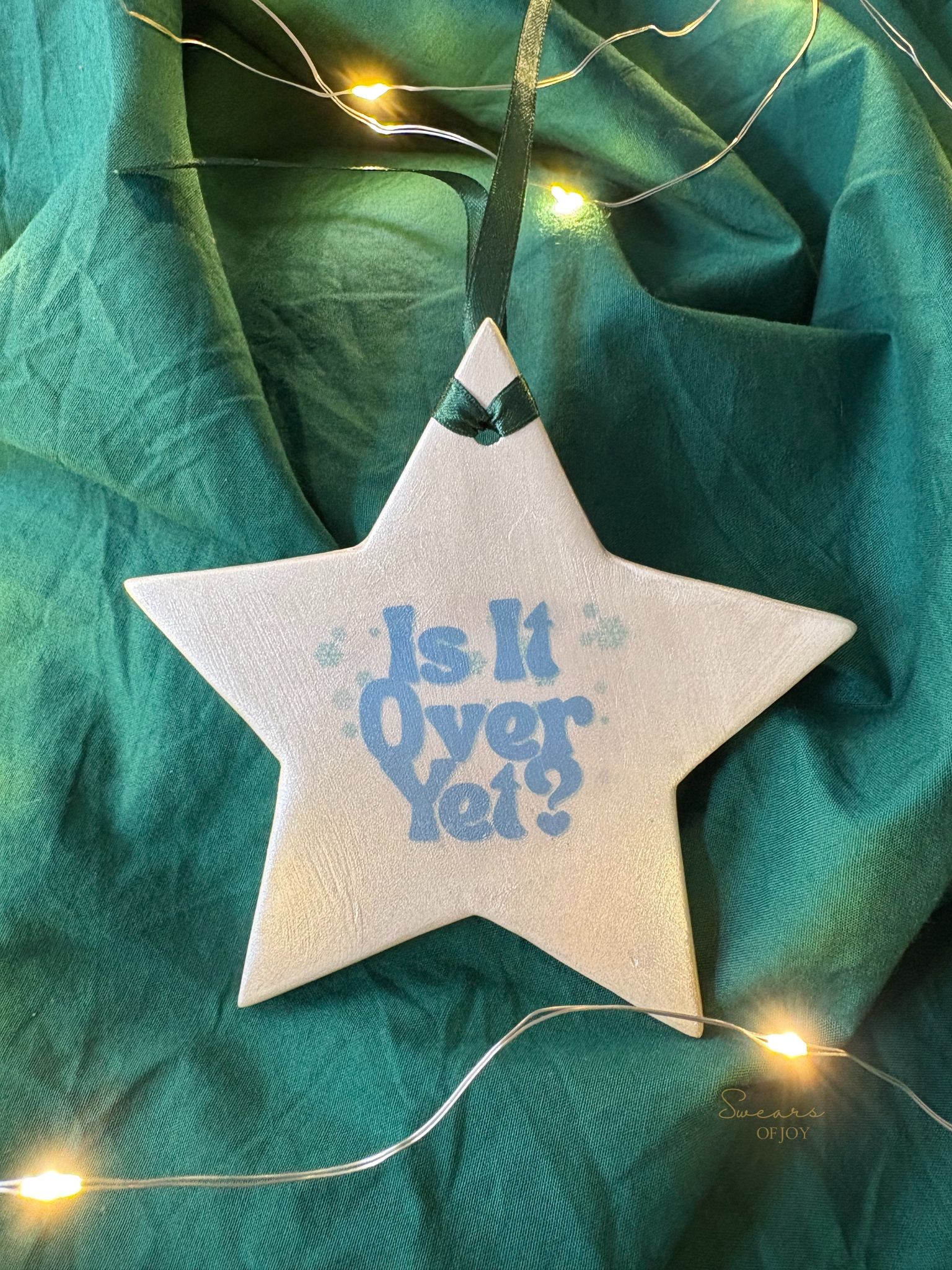 Is It Over Yet? - Pearl White Star Bauble
