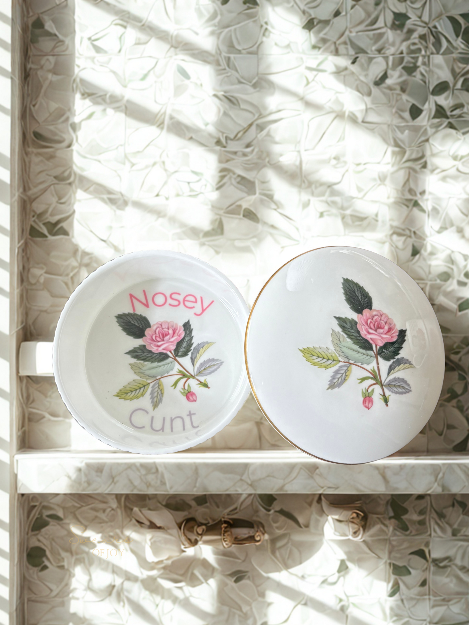 Nosey Cunt - Vintage Trinket Pot