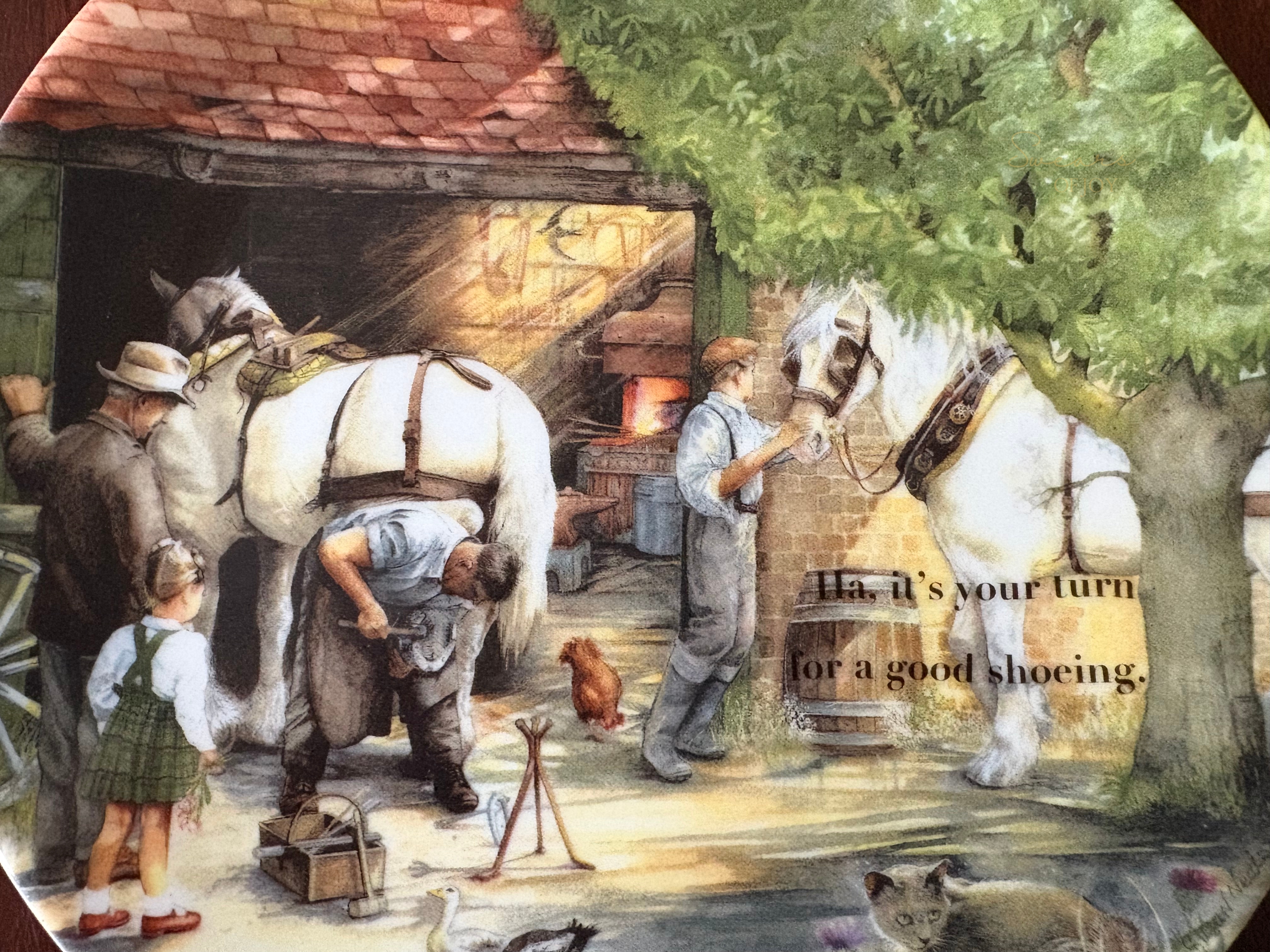 Ha, It's your turn - Vintage Picture Plate