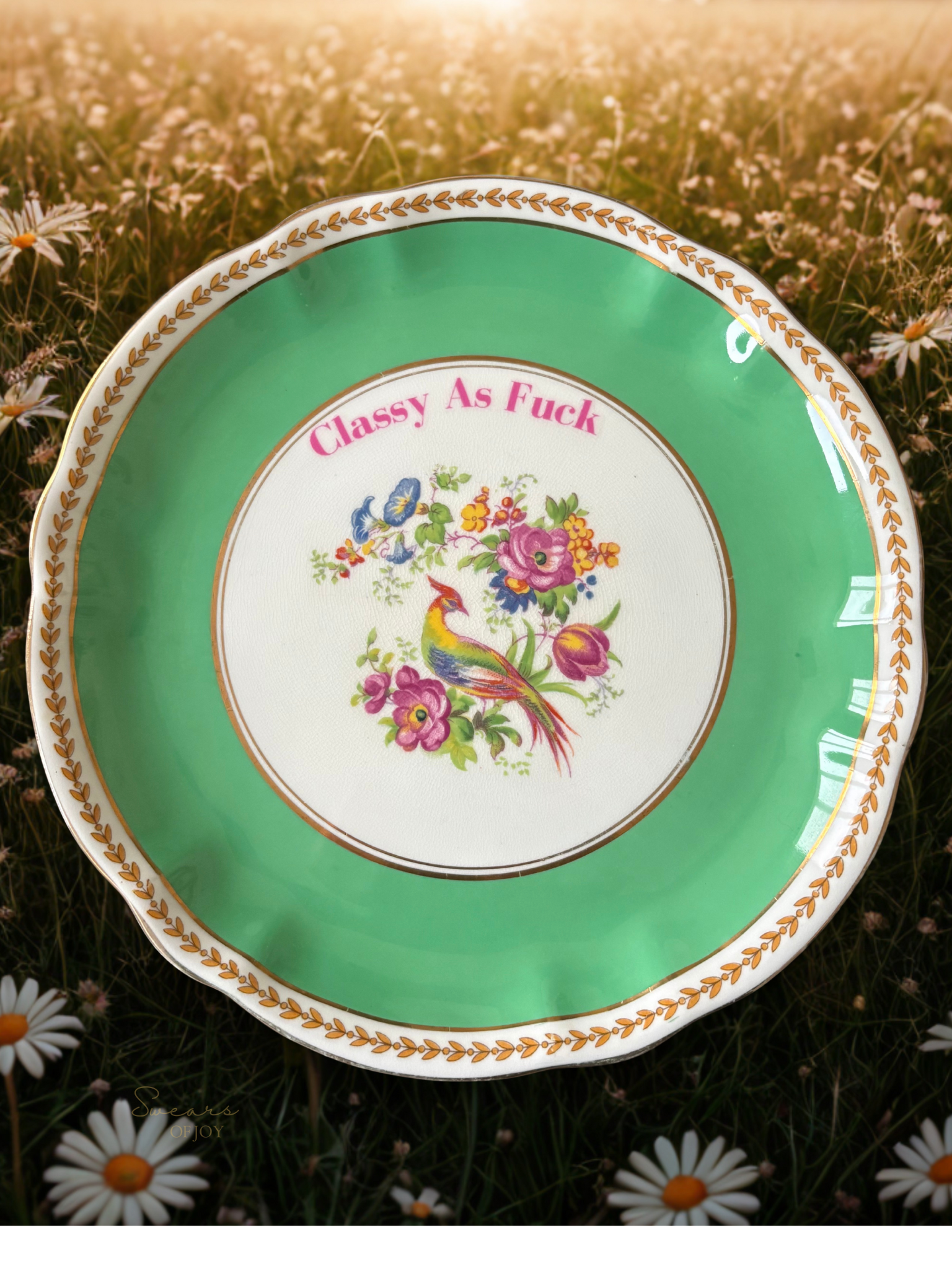 Classy As Fuck - Vintage Picture Plate