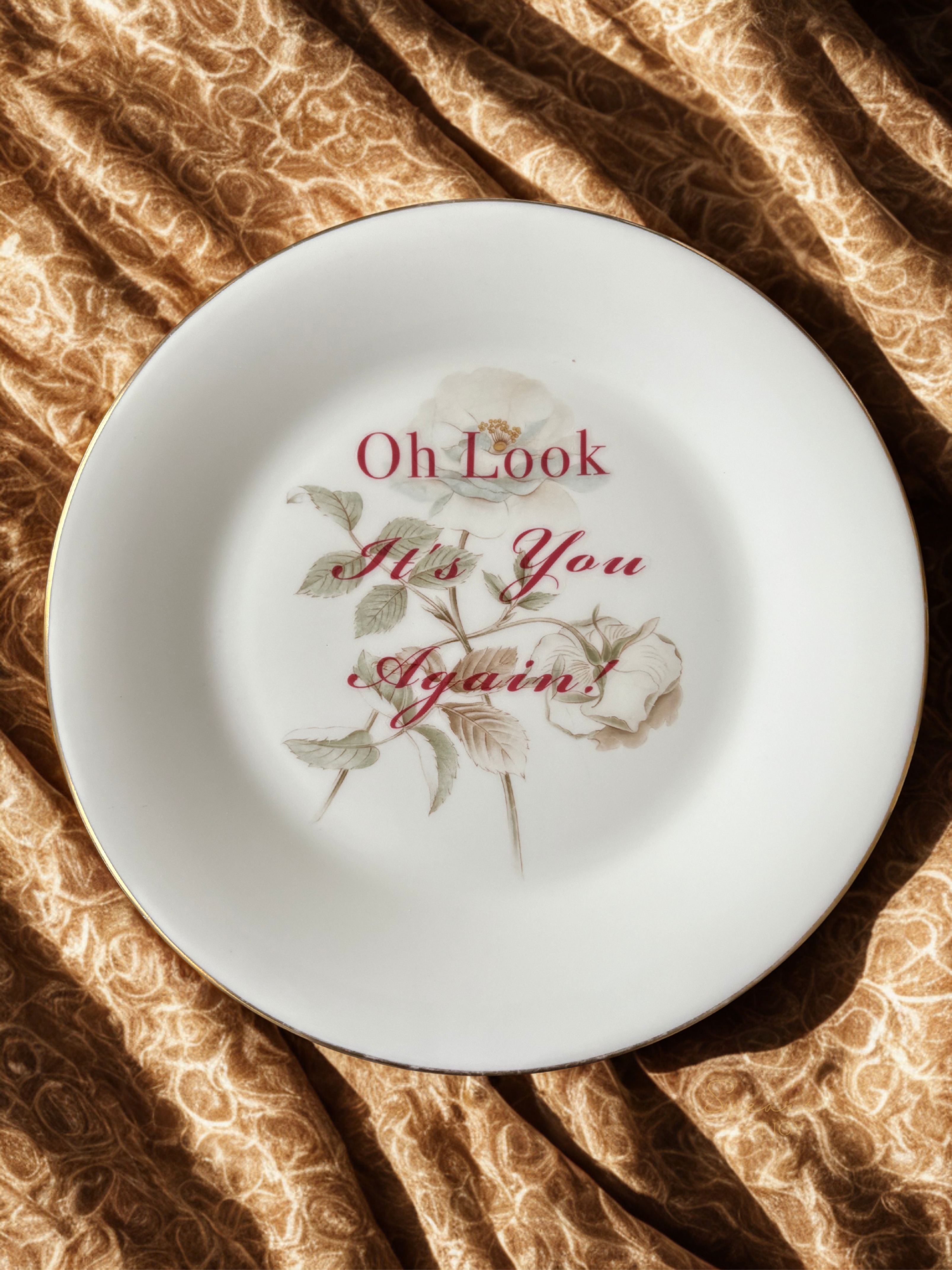 Oh Look - Vintage China Plate