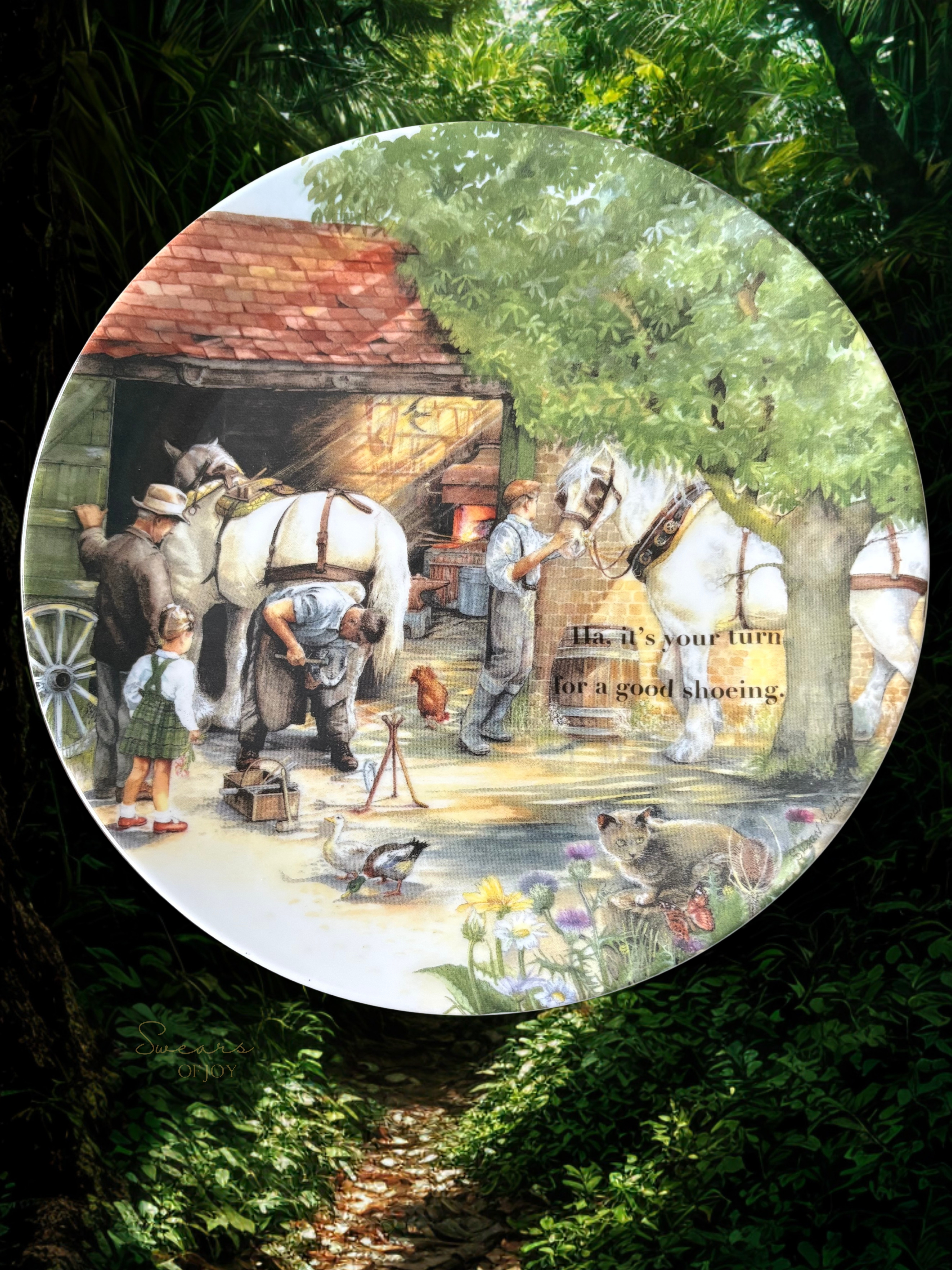 Ha, It's your turn - Vintage Picture Plate