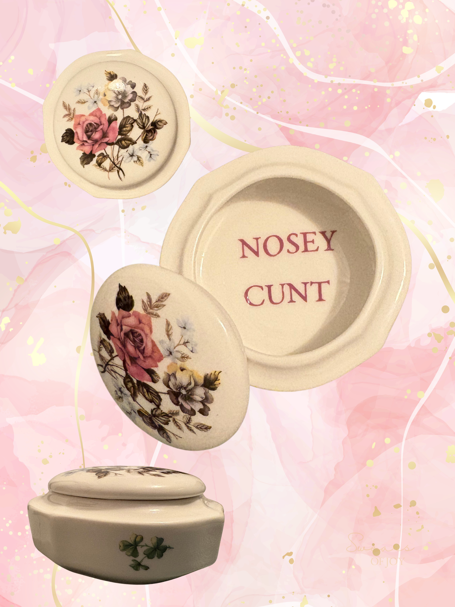 Nosey Cunt - Trinket Pot