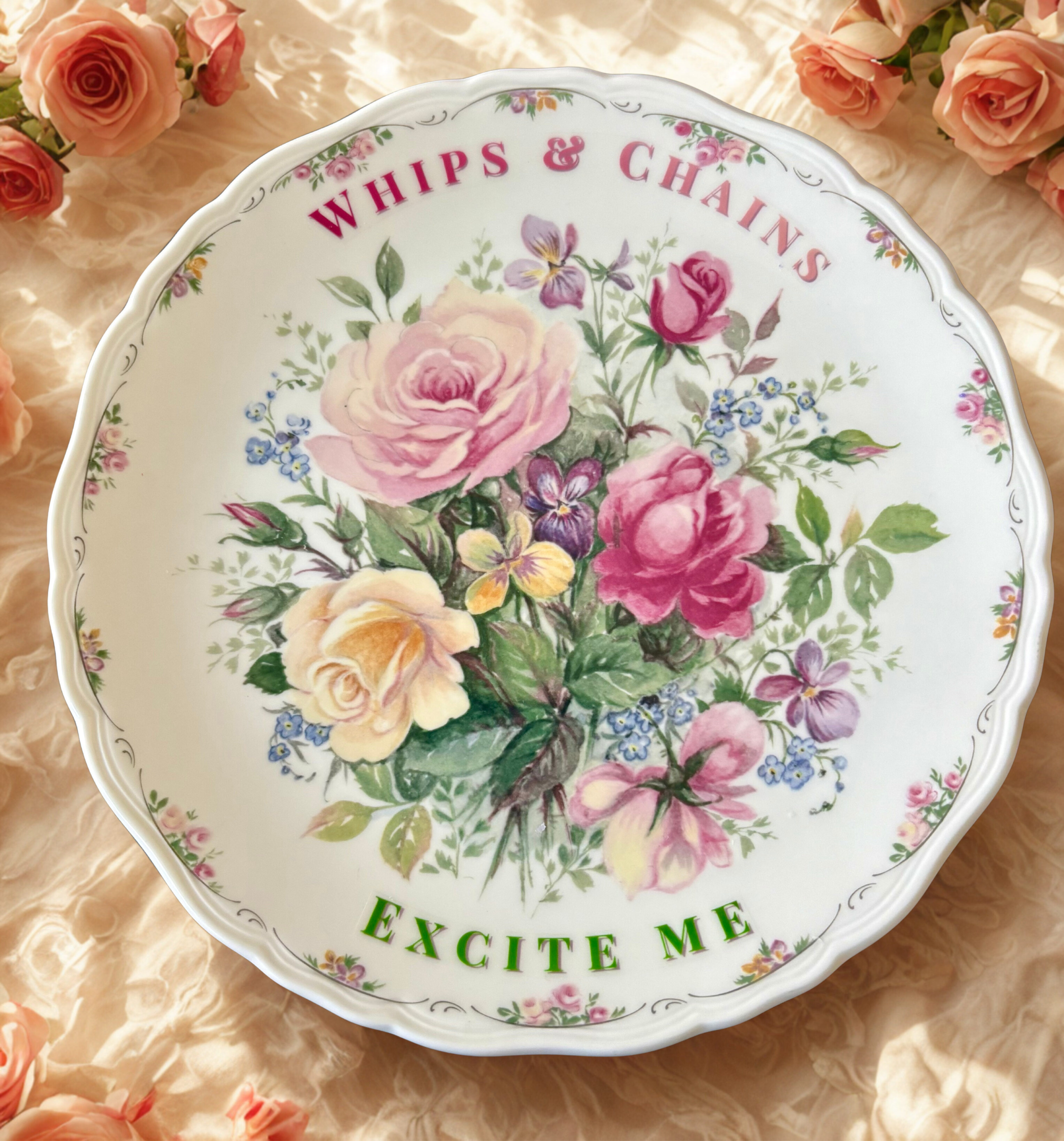 Whips & Chains - Vintage Picture Plate