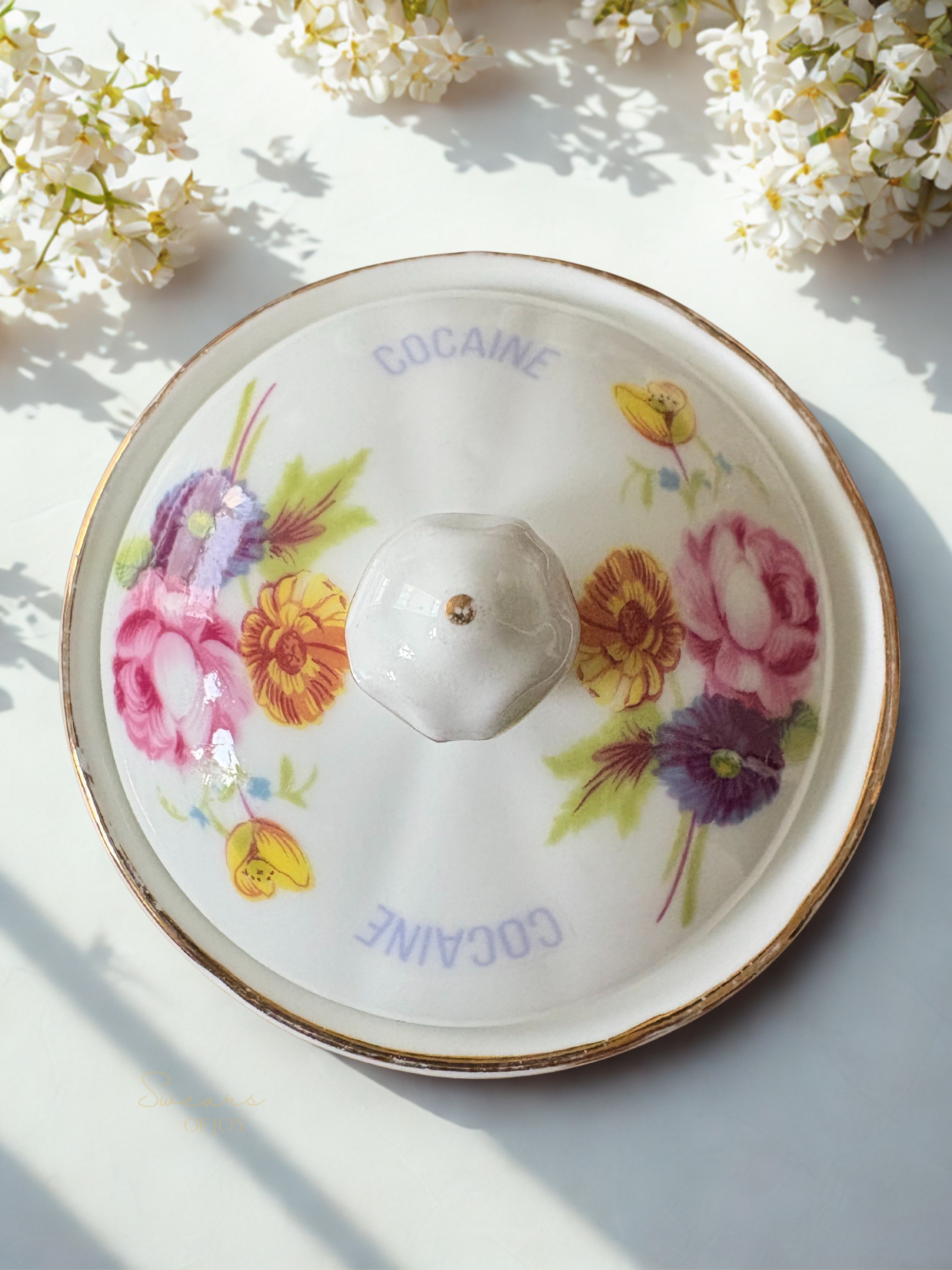 Cocaine - Vintage Trinket Jar