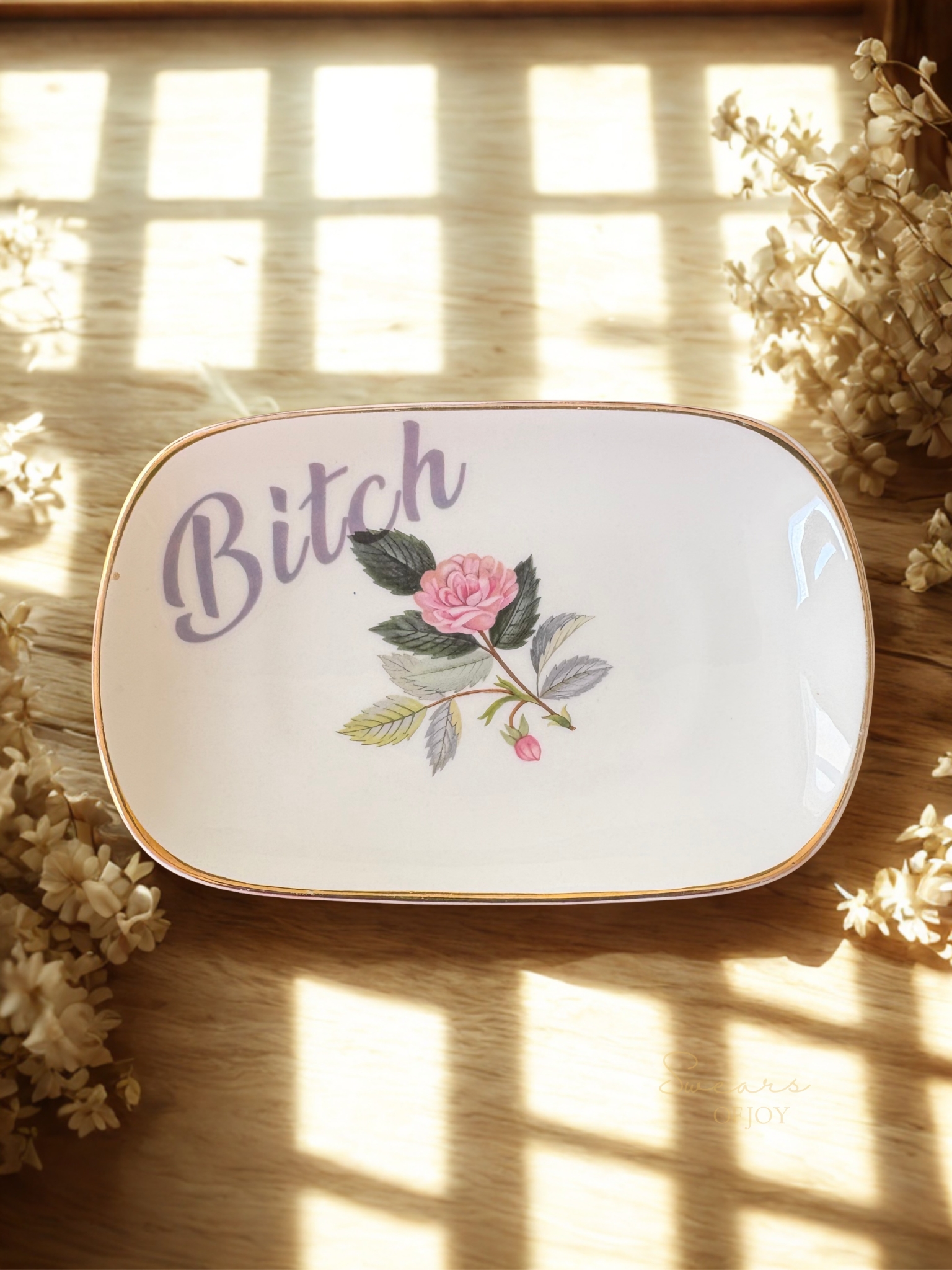 Bitch - Vintage Trinket Plate