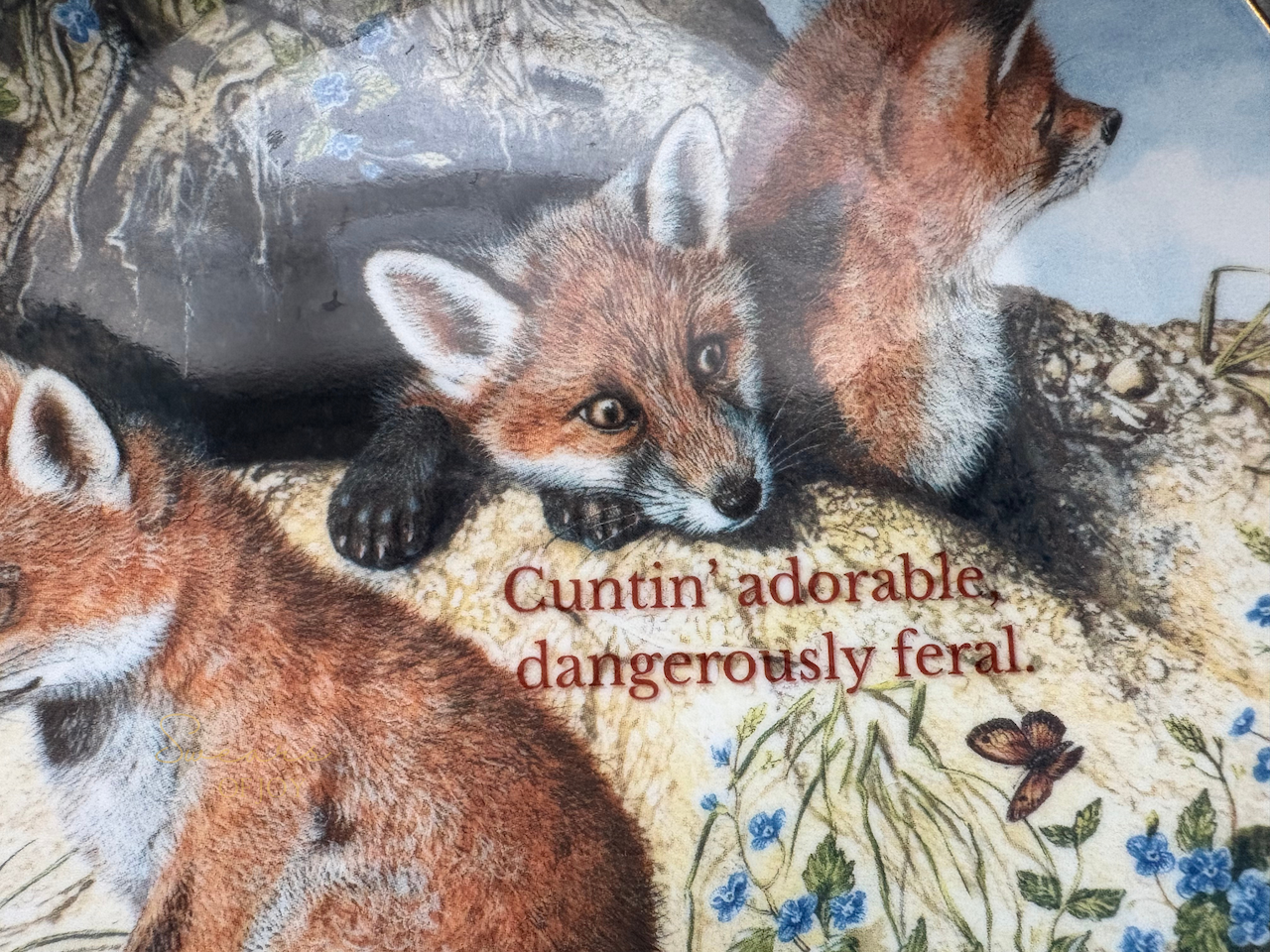 Cuntin adorable, - Vintage Picture Plate