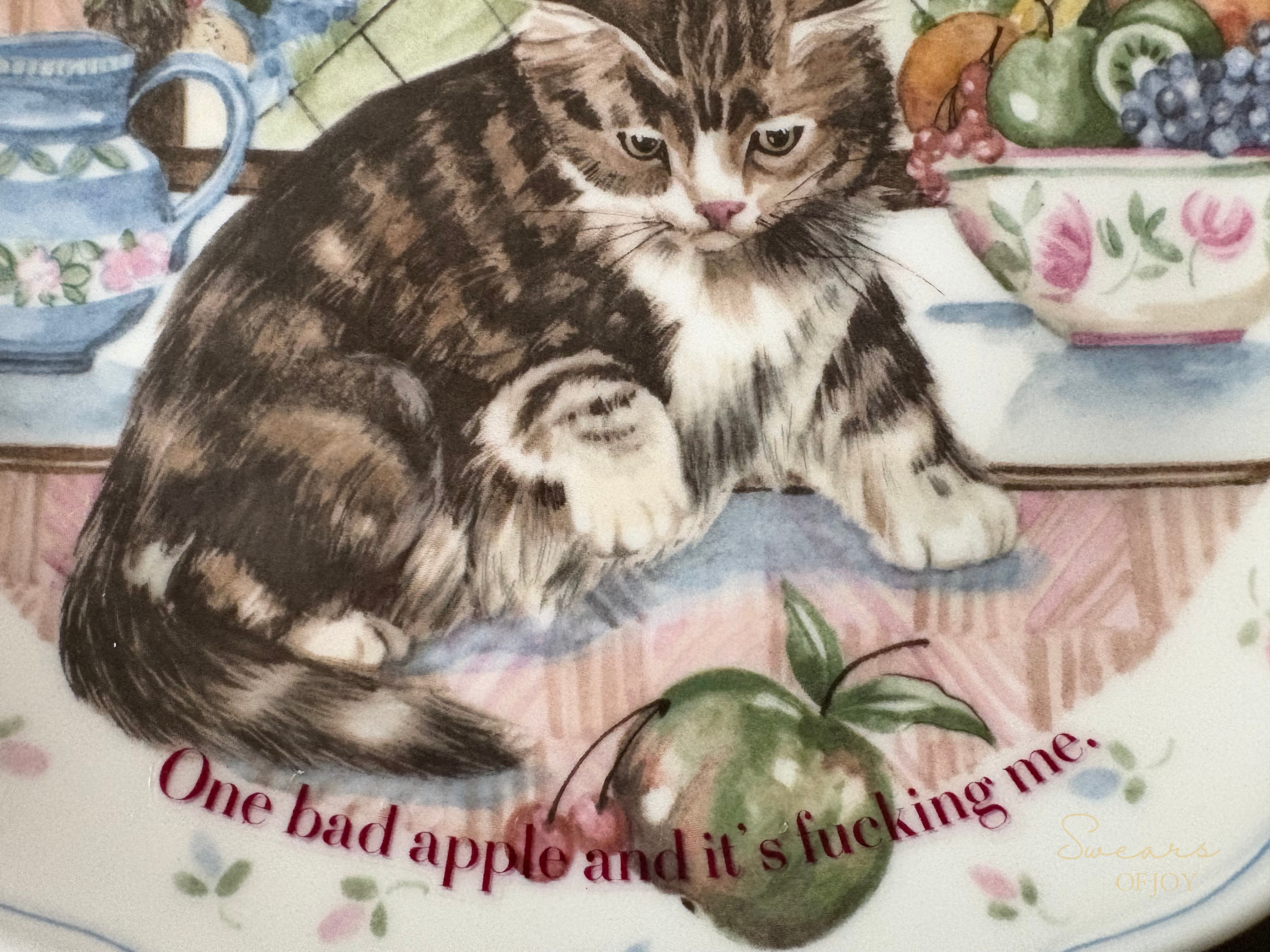 One bad apple - Vintage Picture Plate