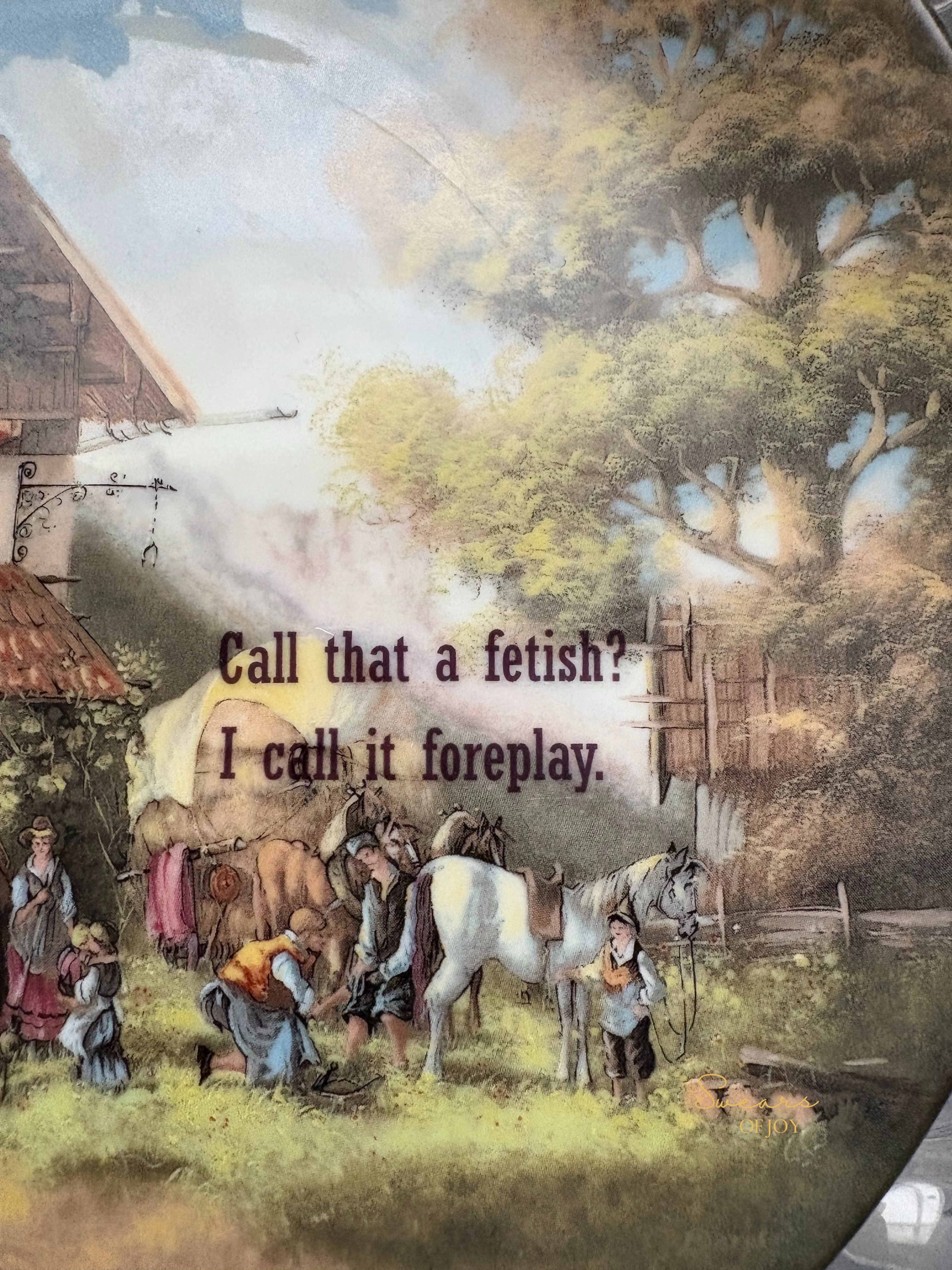 Call that a fetish? - Vintage Picture Plate