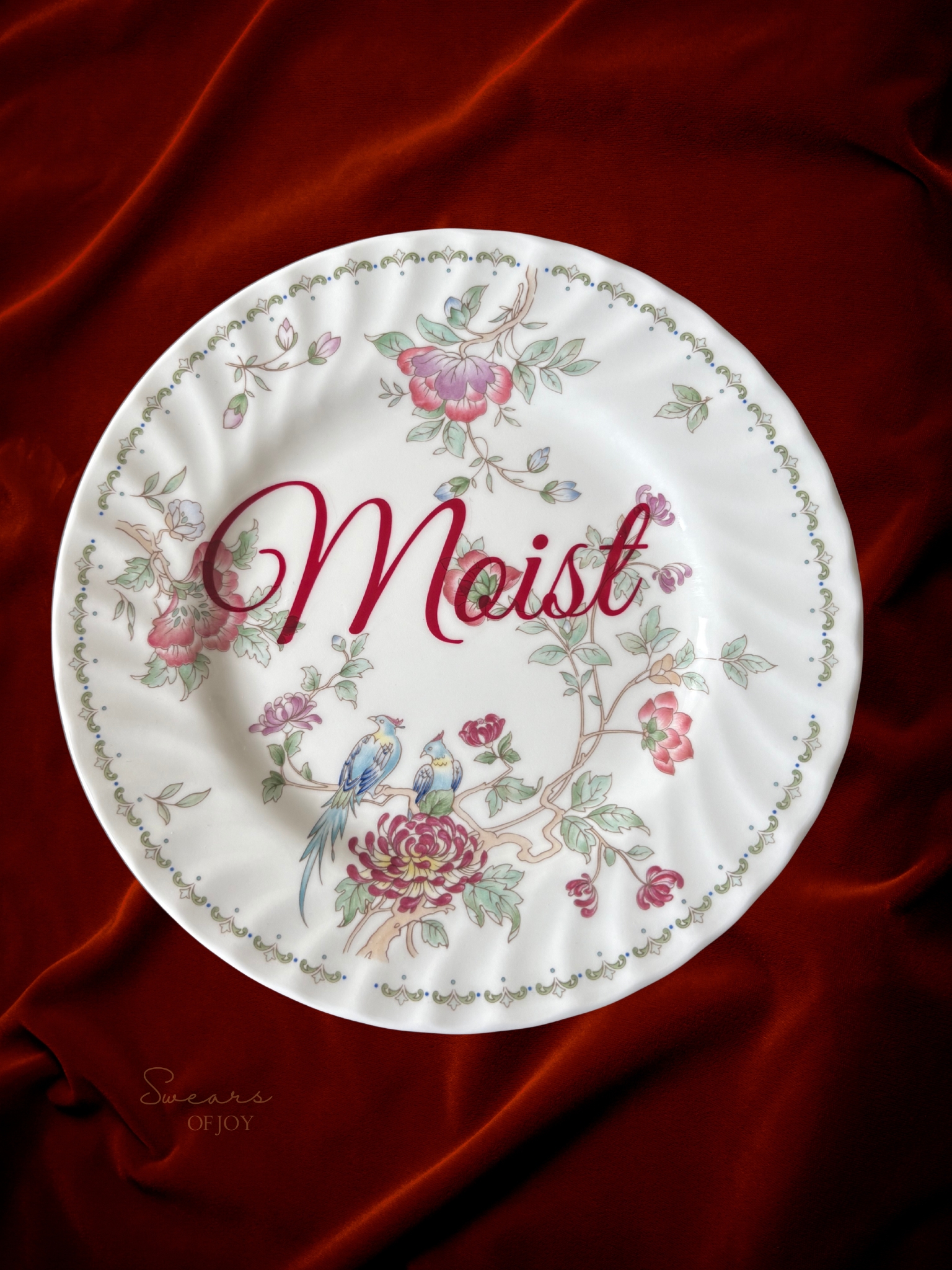 Moist - Vintage China Plate