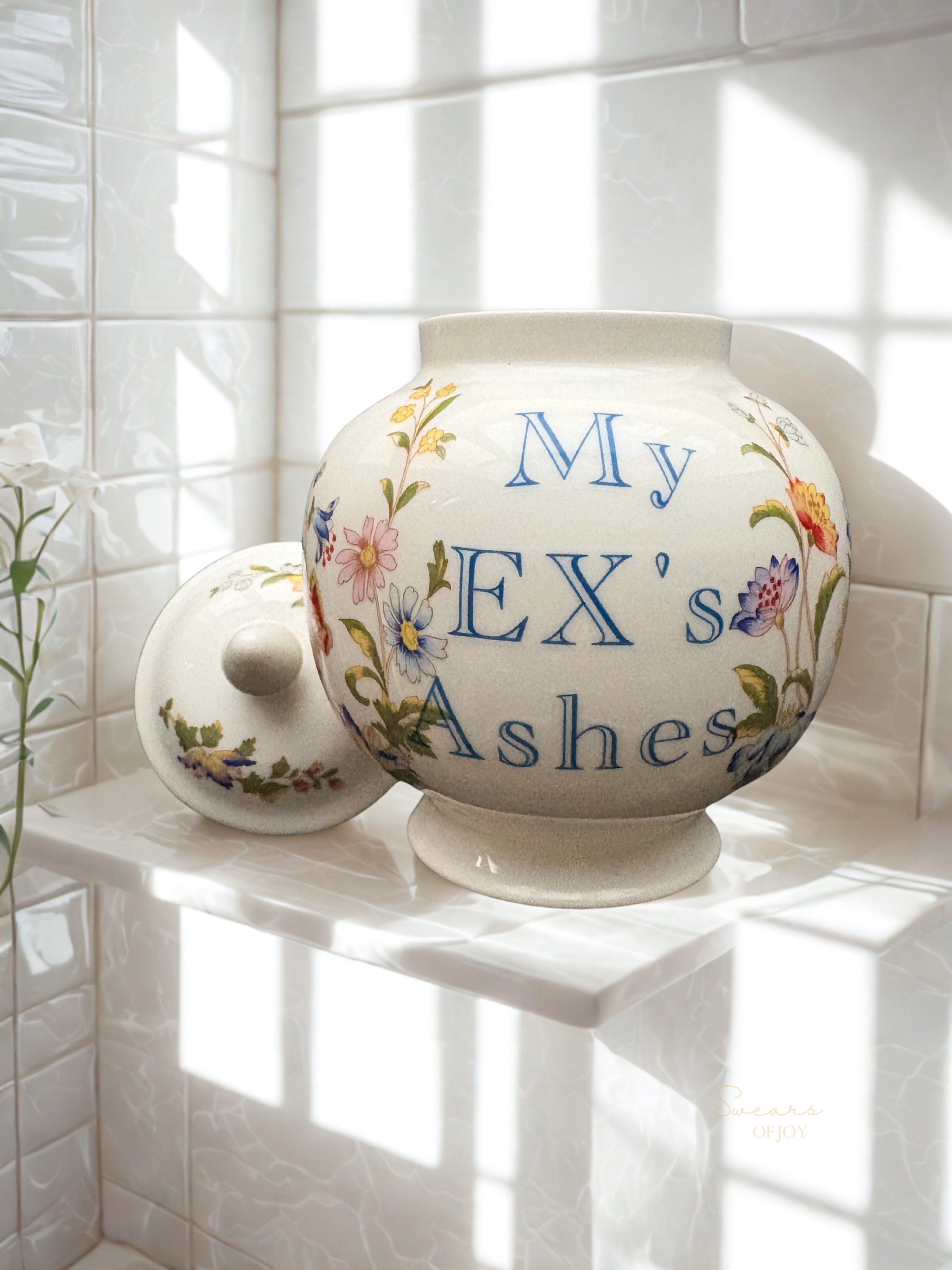 My EX's Ashes - Vintage Trinket Jar