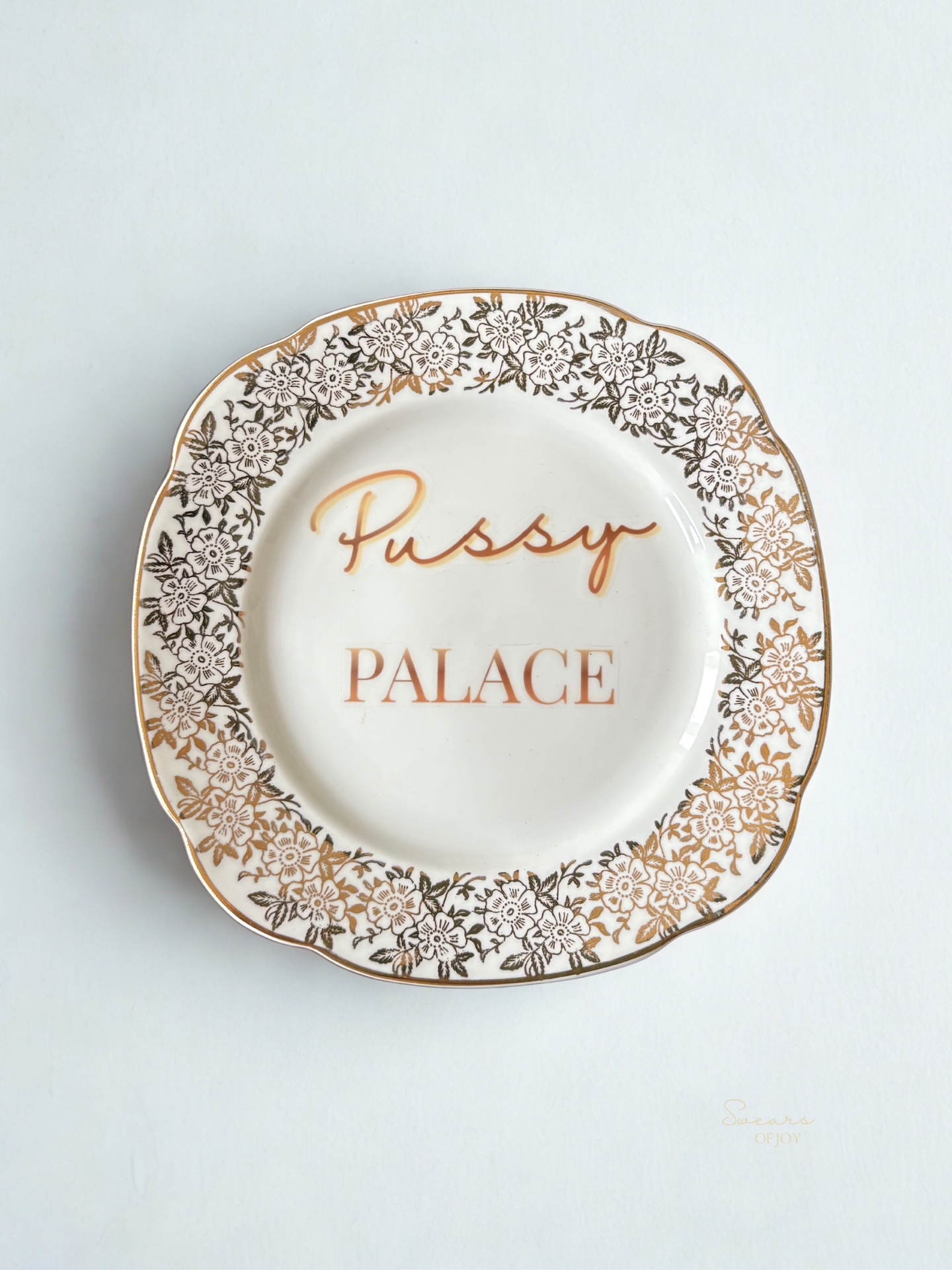 Pussy Palace - Vintage China Plate