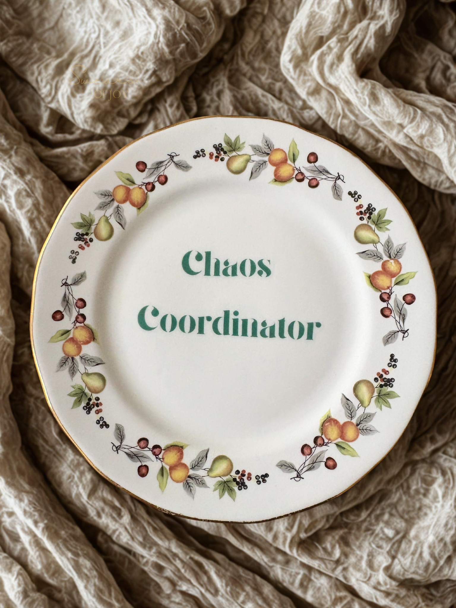 Chaos Coordinator - Vintage China Plate