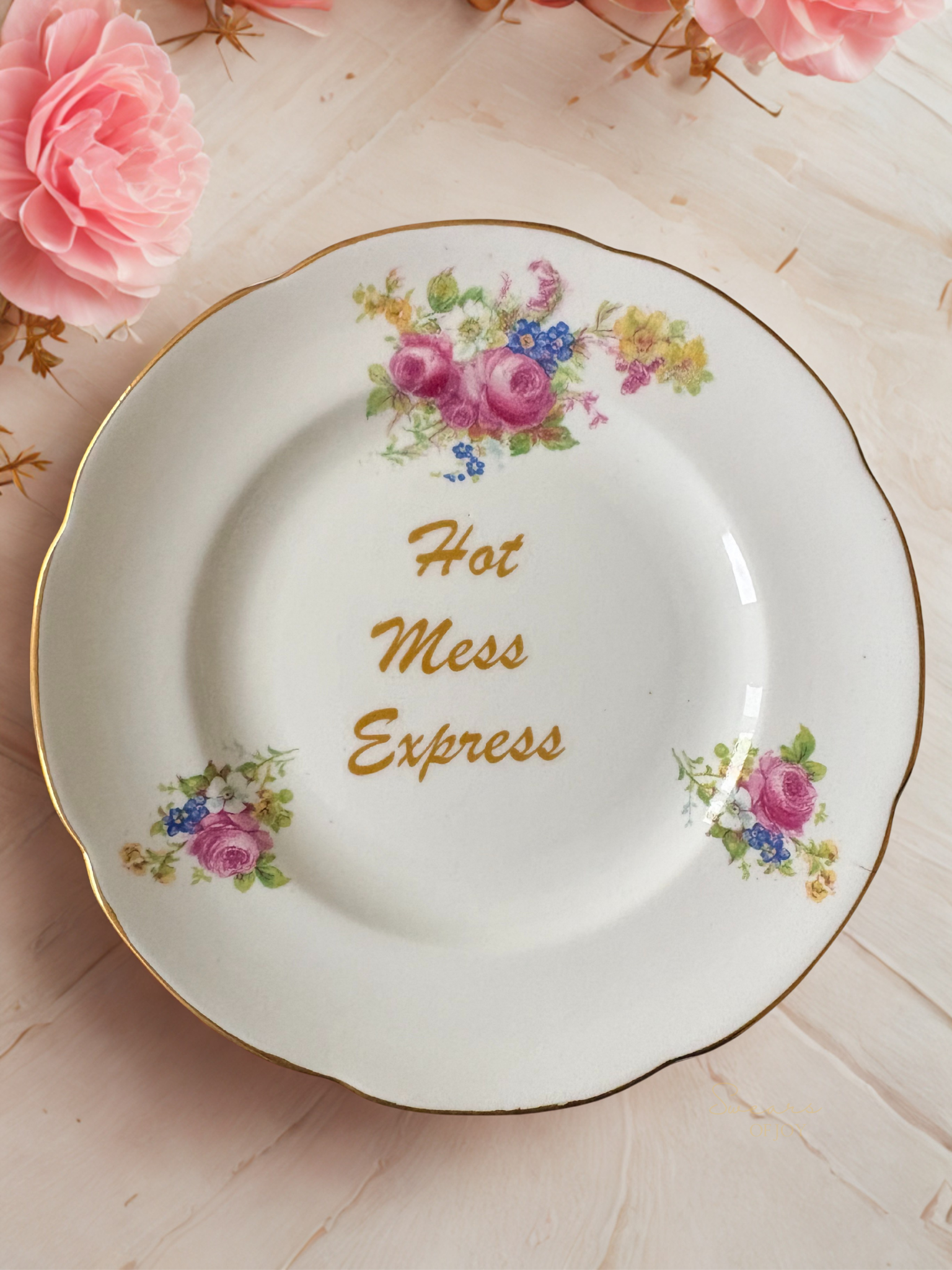 Hot Mess Express - Vintage China Plate