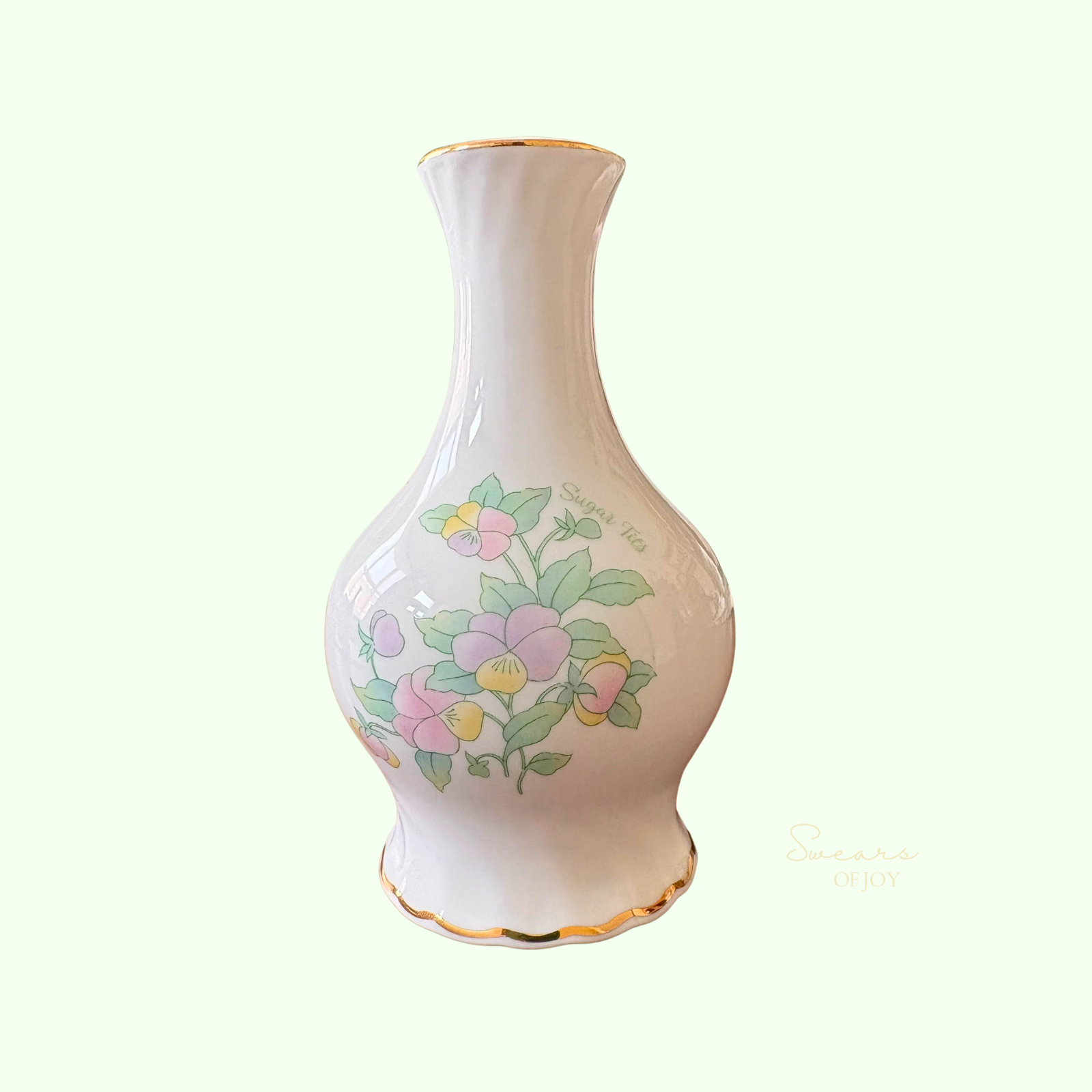 Sugar Tits – Vintage Floral Bud Vase