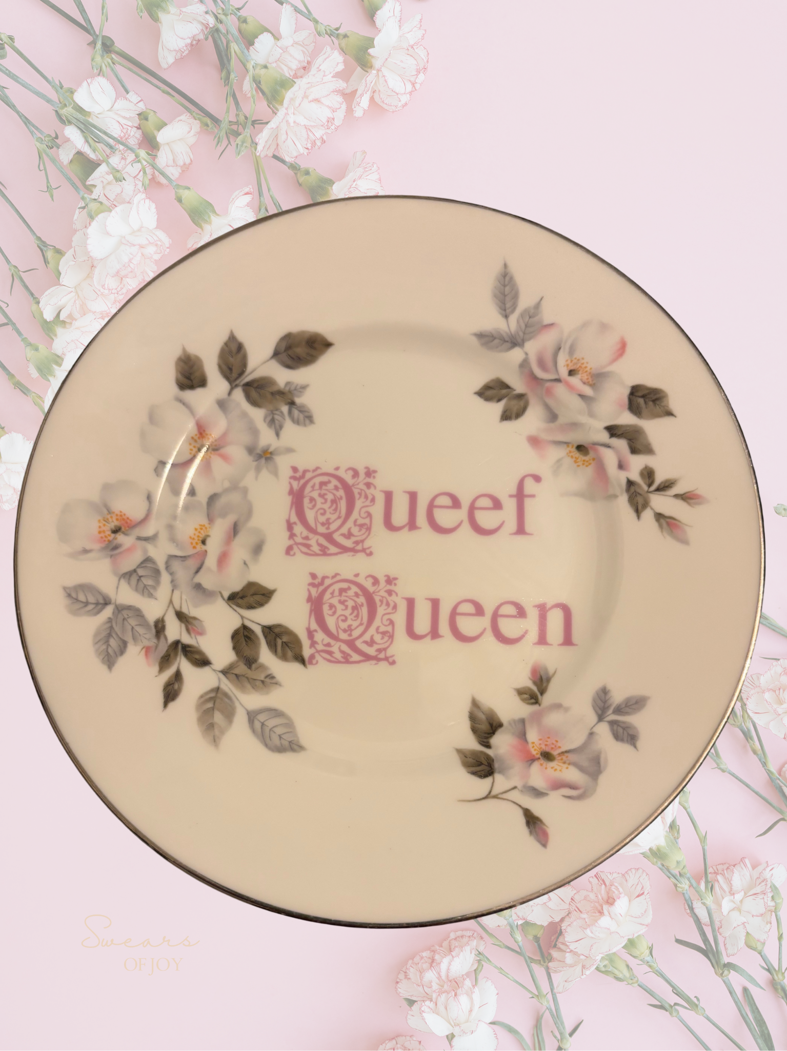 Queef Queen -  Vintage Plate