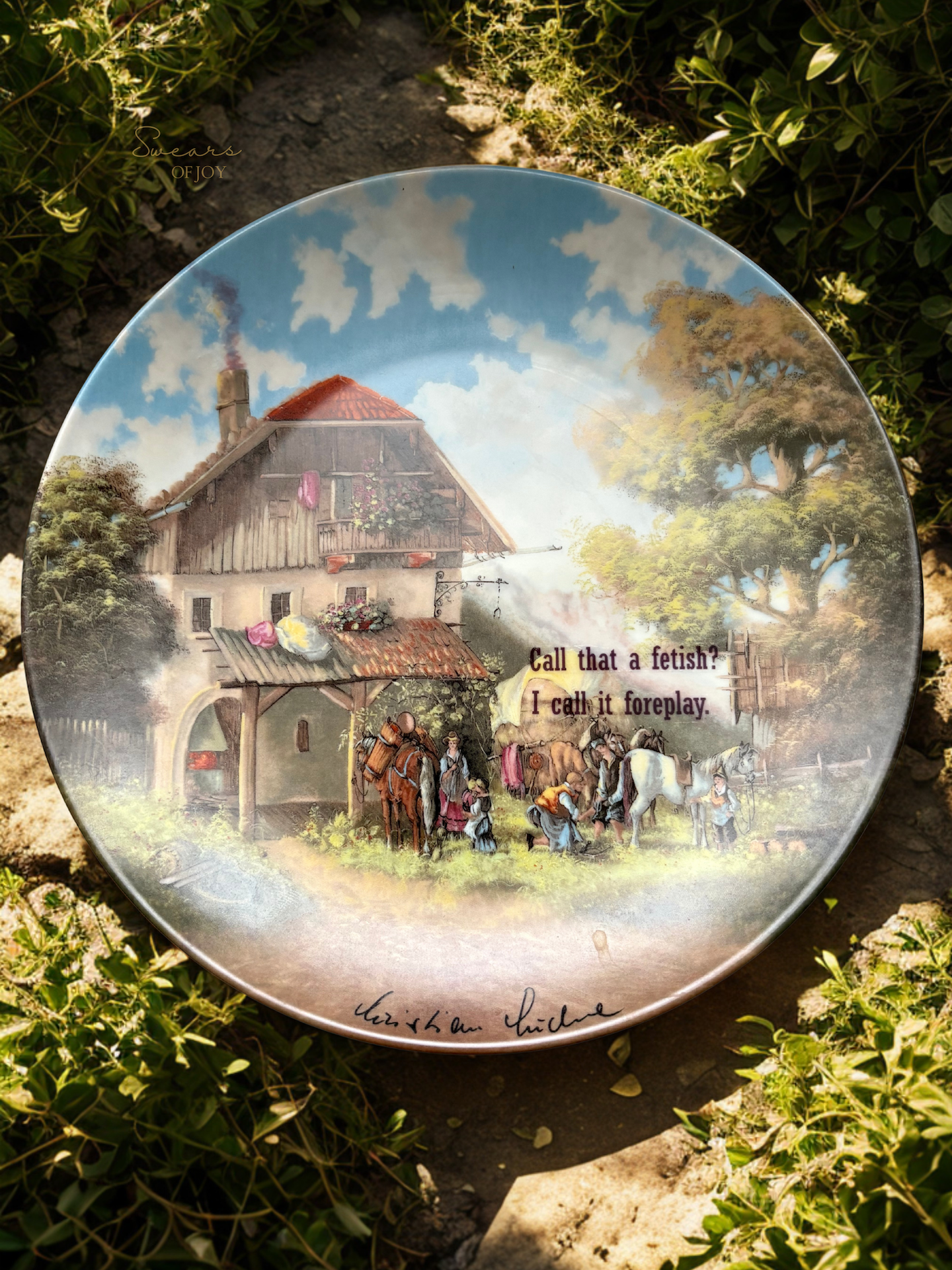 Call that a fetish? - Vintage Picture Plate