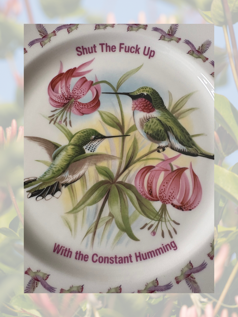 Shut The Fuck Up - Vintage Picture Plate