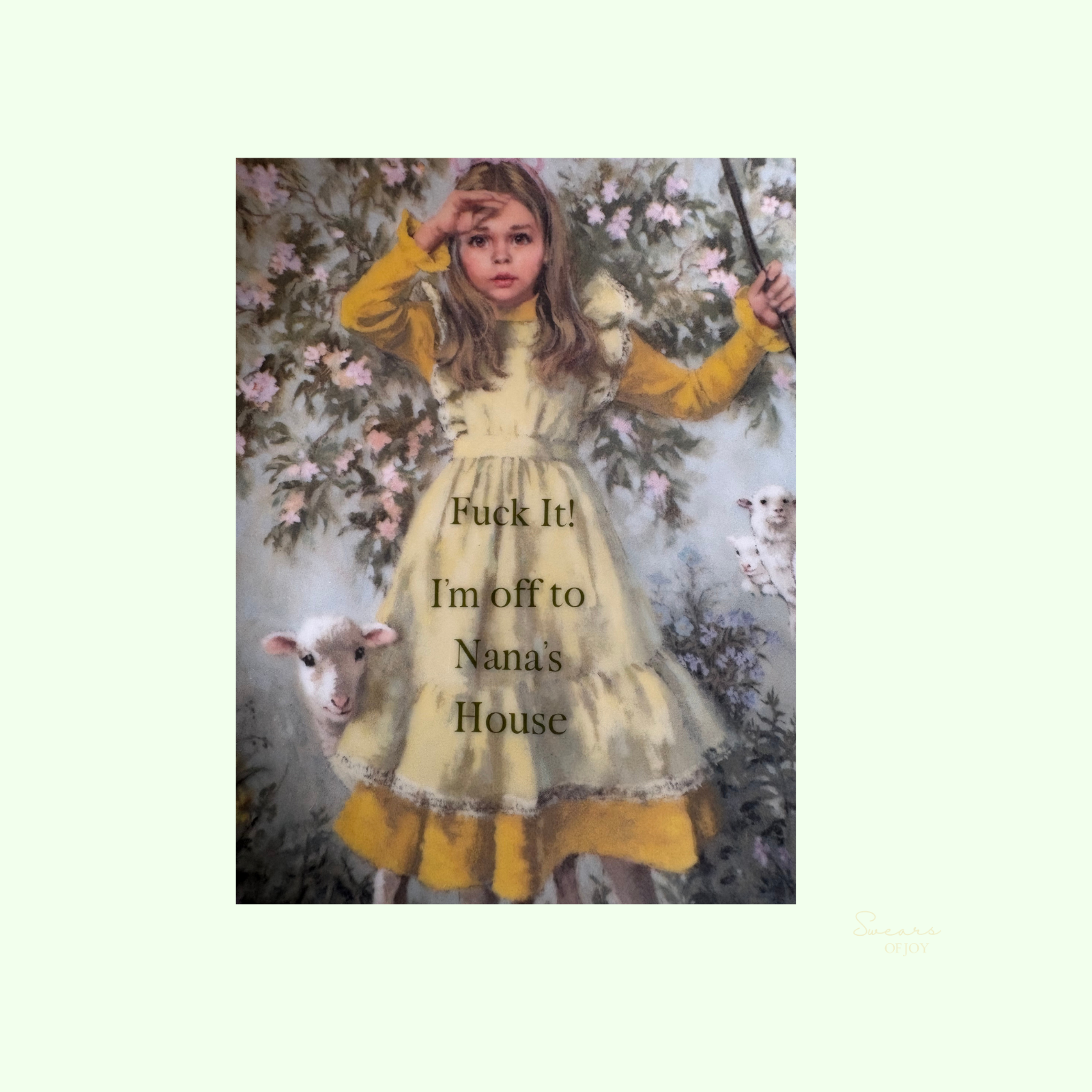 Fuck It! I’m Off to Nana’s House – Vintage Picture Plate
