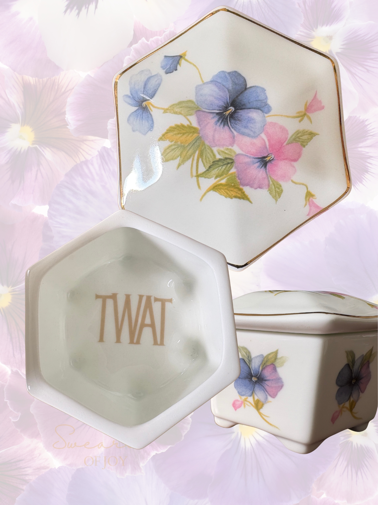 Twat - Vintage Trinket Pot