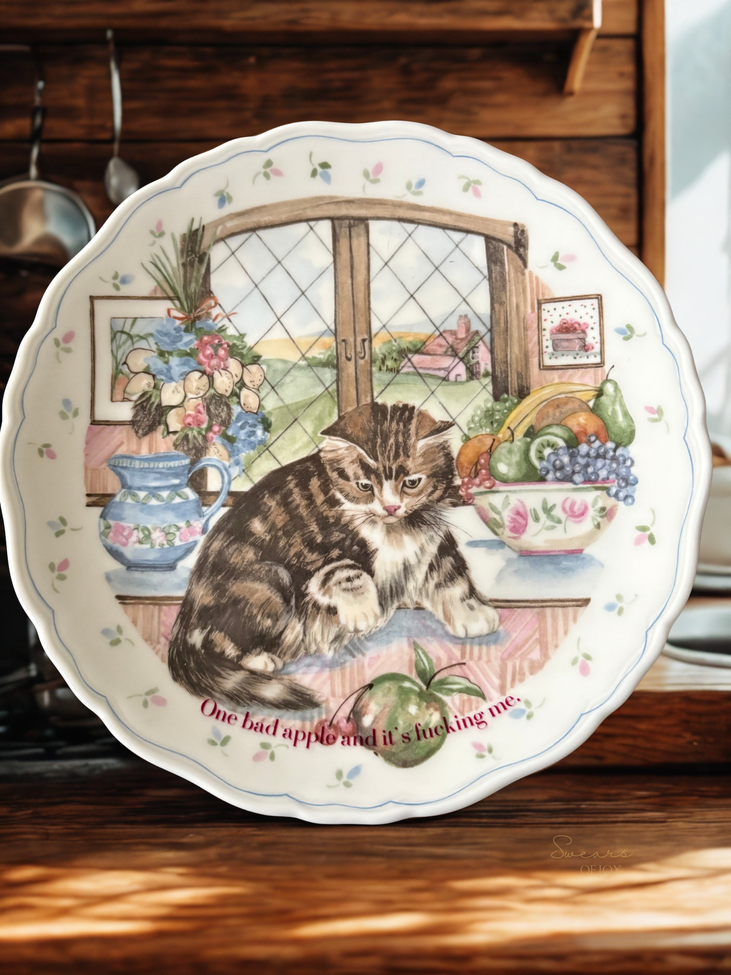 One bad apple - Vintage Picture Plate