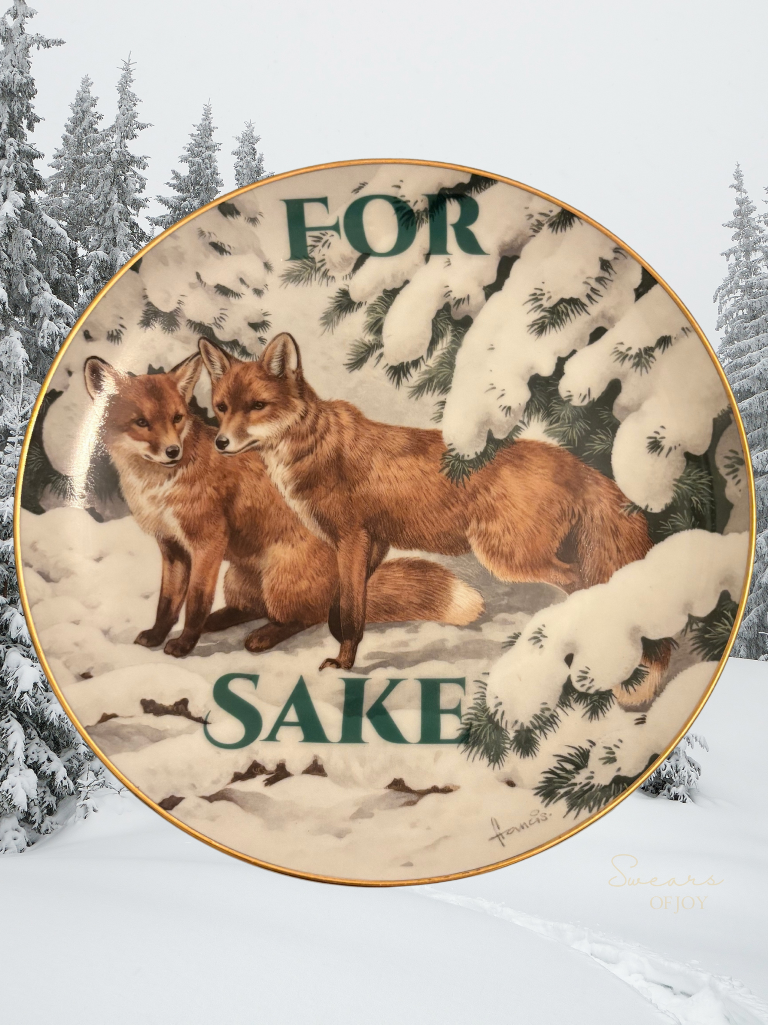 For Fox's Sake - Picture Plate