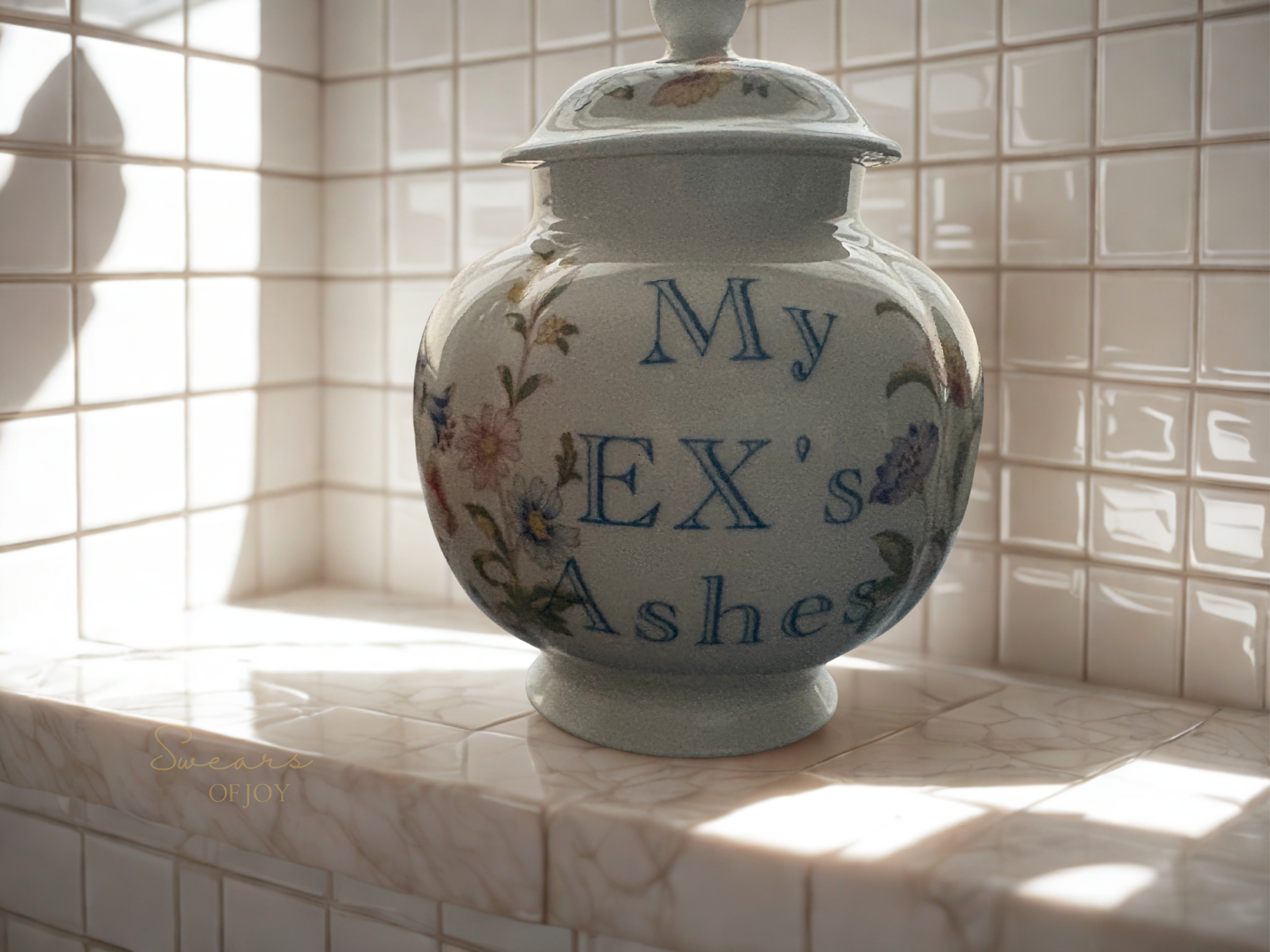 My EX's Ashes - Vintage Trinket Jar