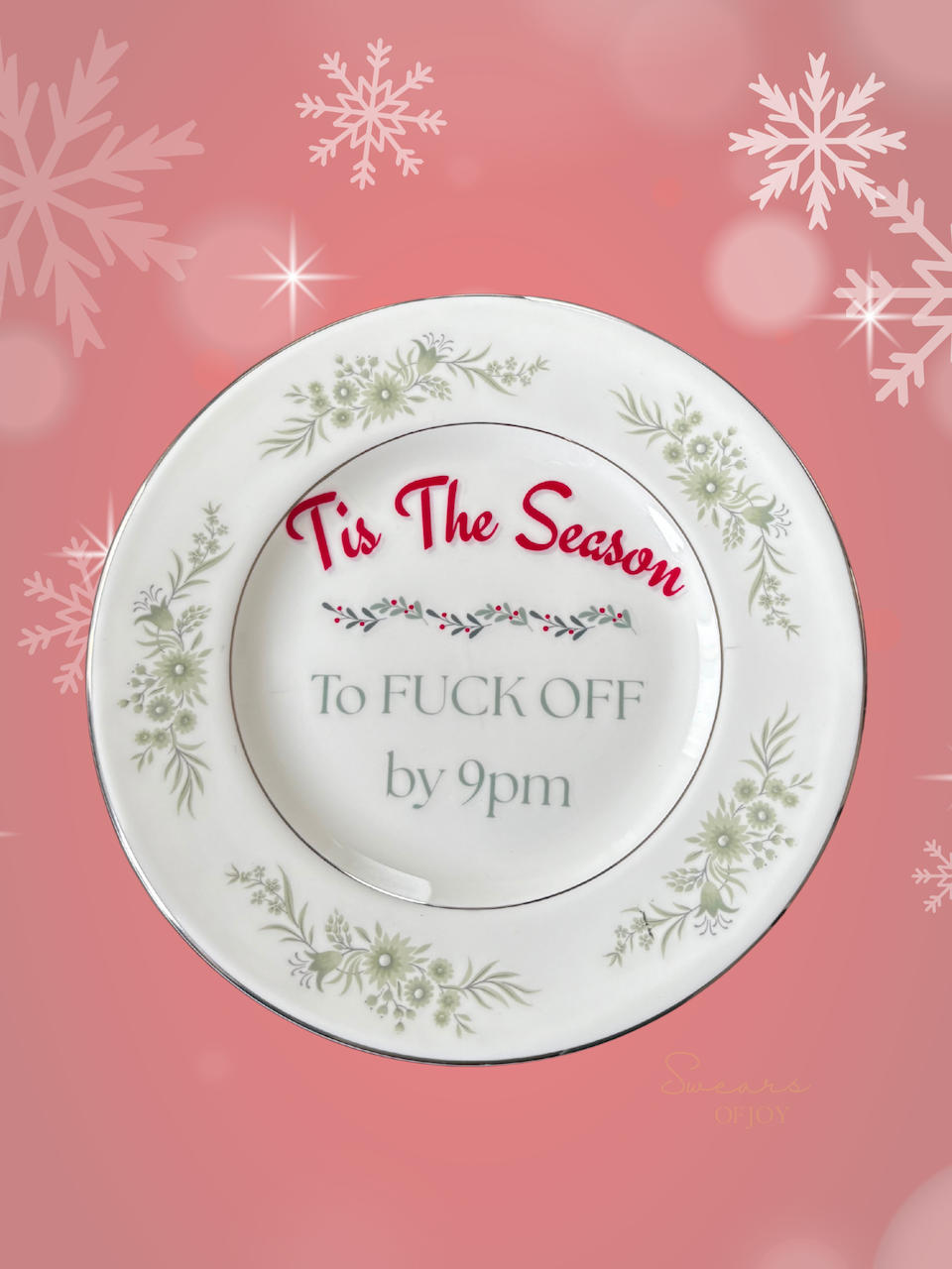 Tis The Season - Vintage China Plate