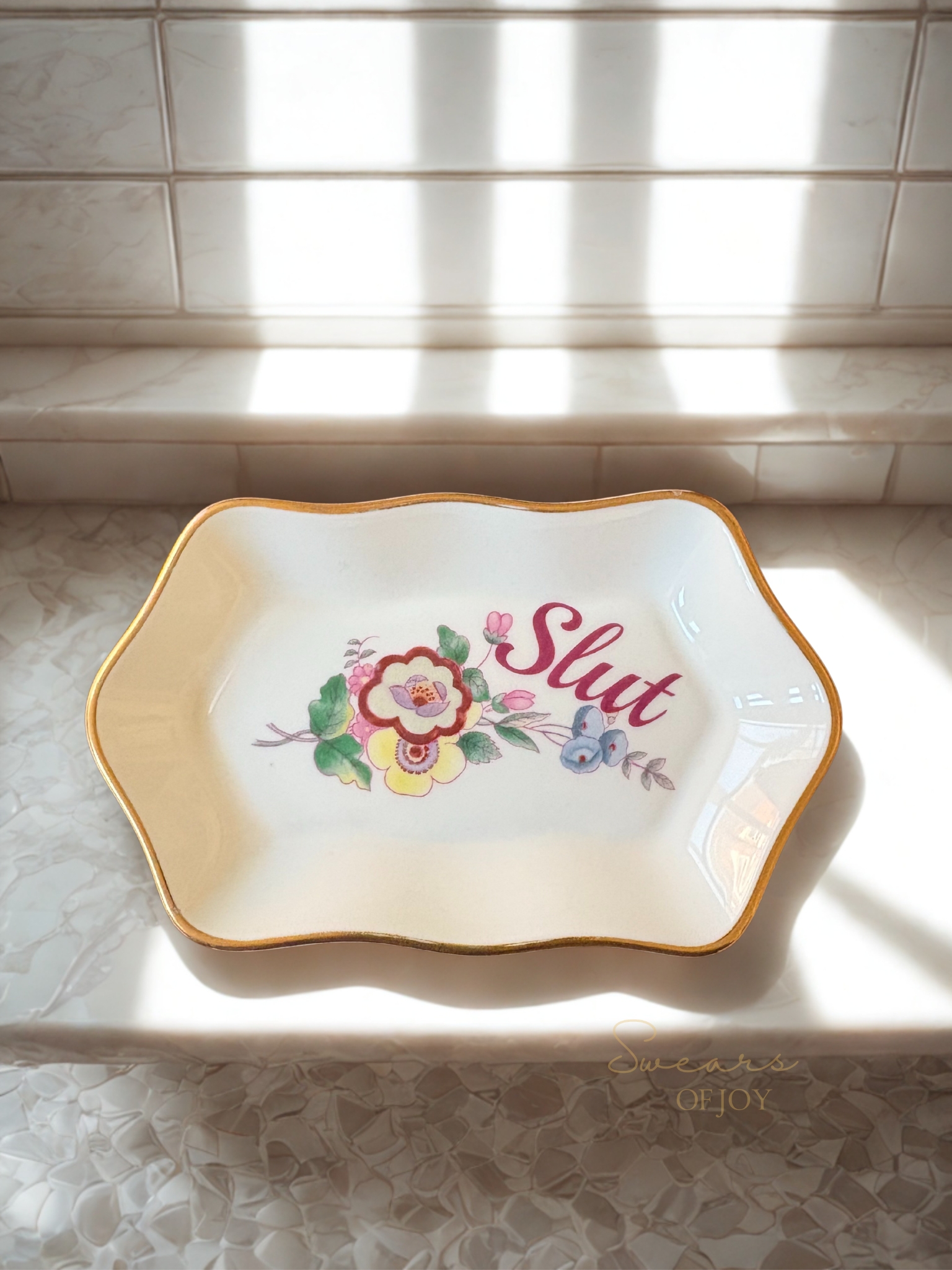 Slut - Vintage Trinket Plate