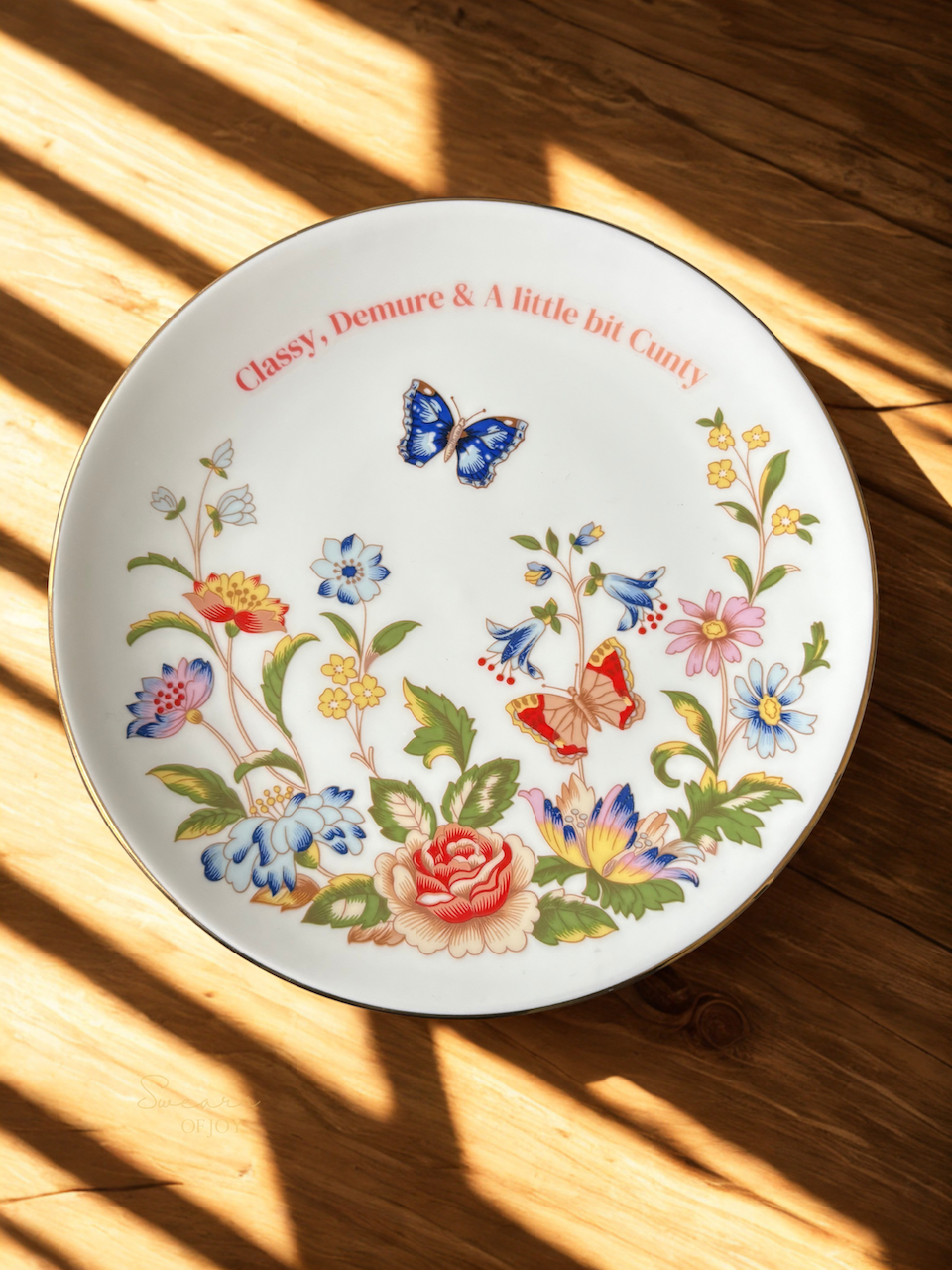 Classy, Demure - Vintage Trinket Plate