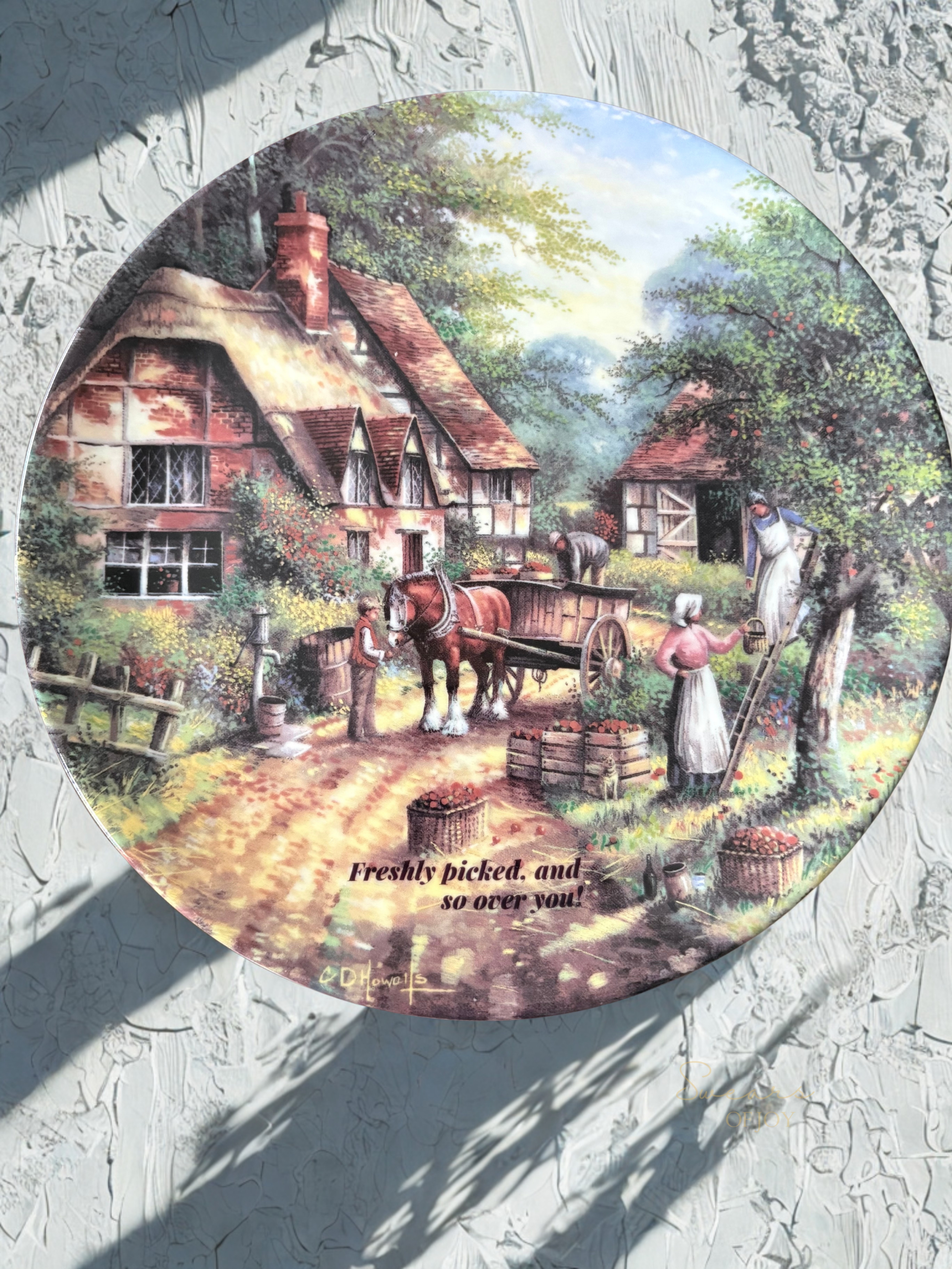 Freshly picked - Vintage Picture Plate