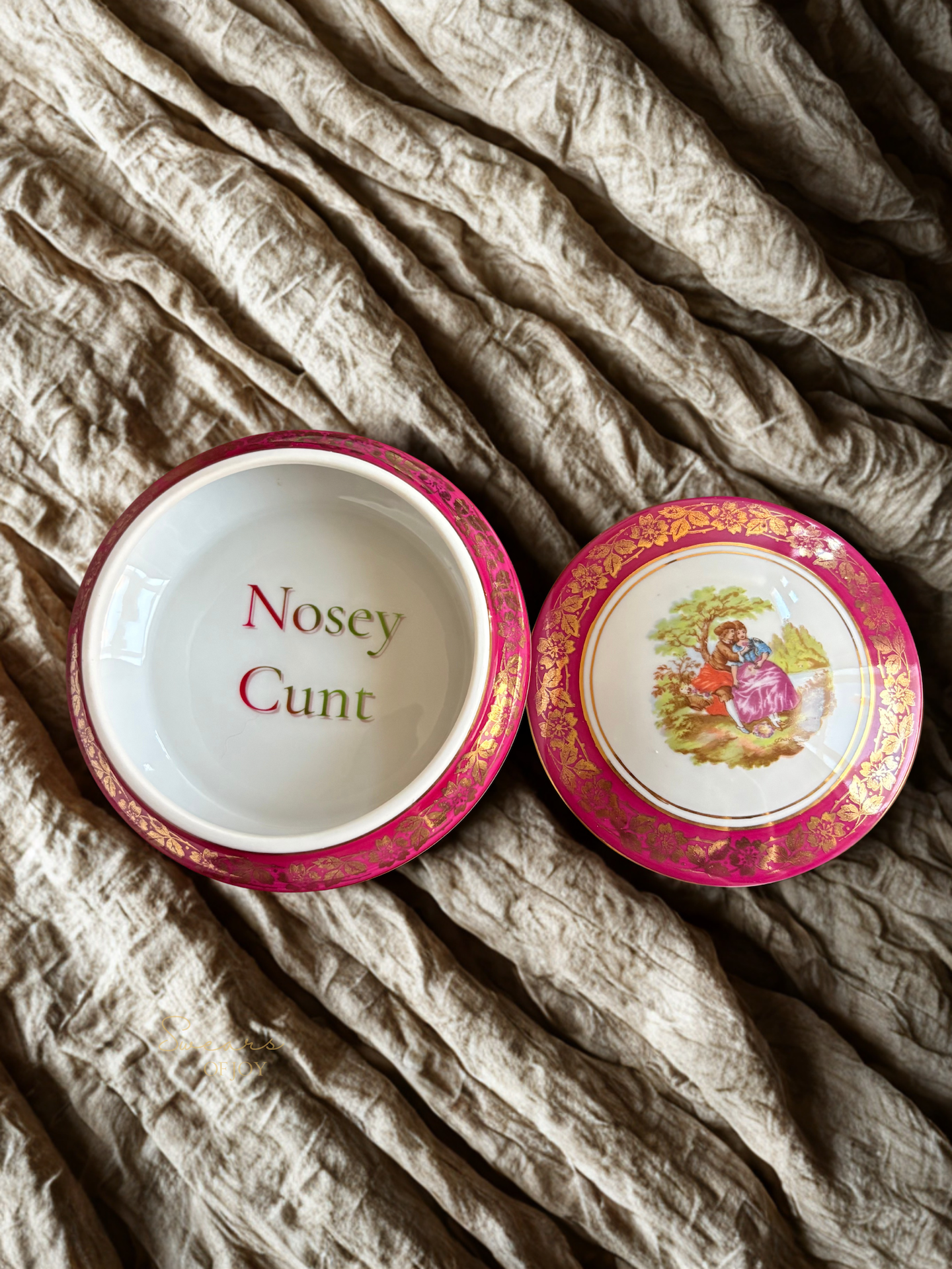 Nosey Cunt - Vintage Trinket Pot