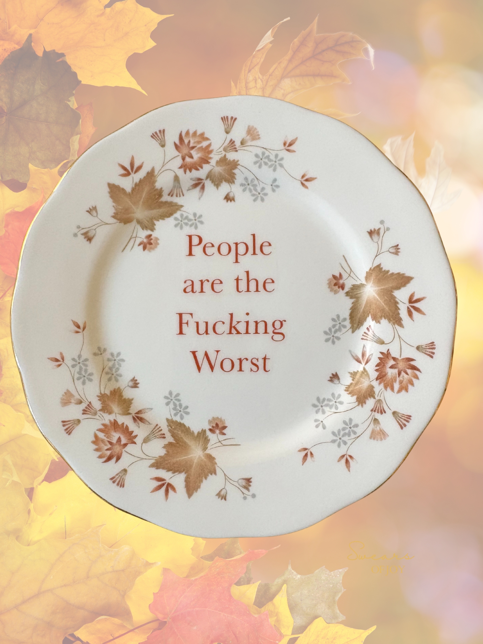 People are the - Vintage China Plate