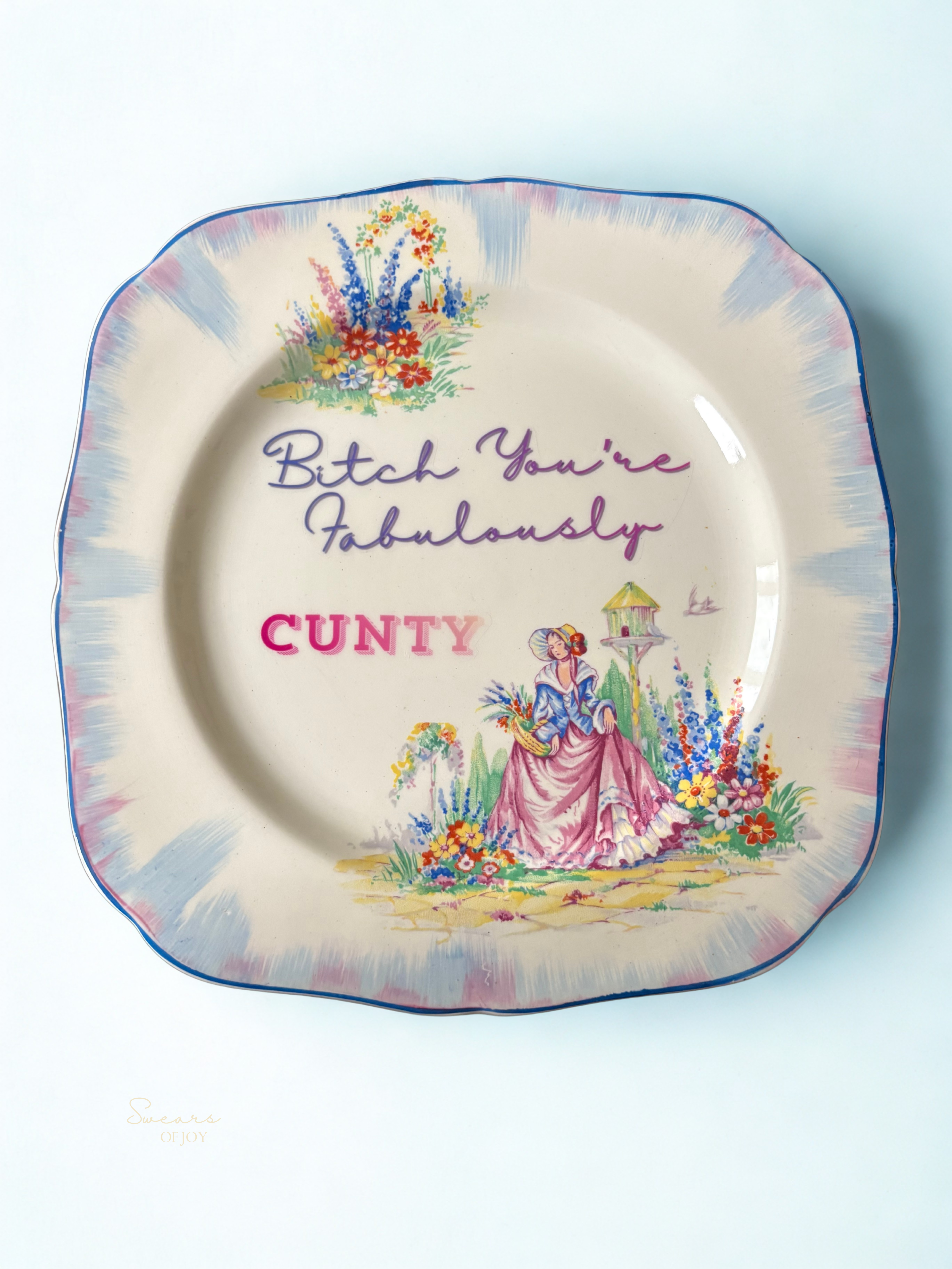 Bitch You're Fabulously - Vintage Picture Plate