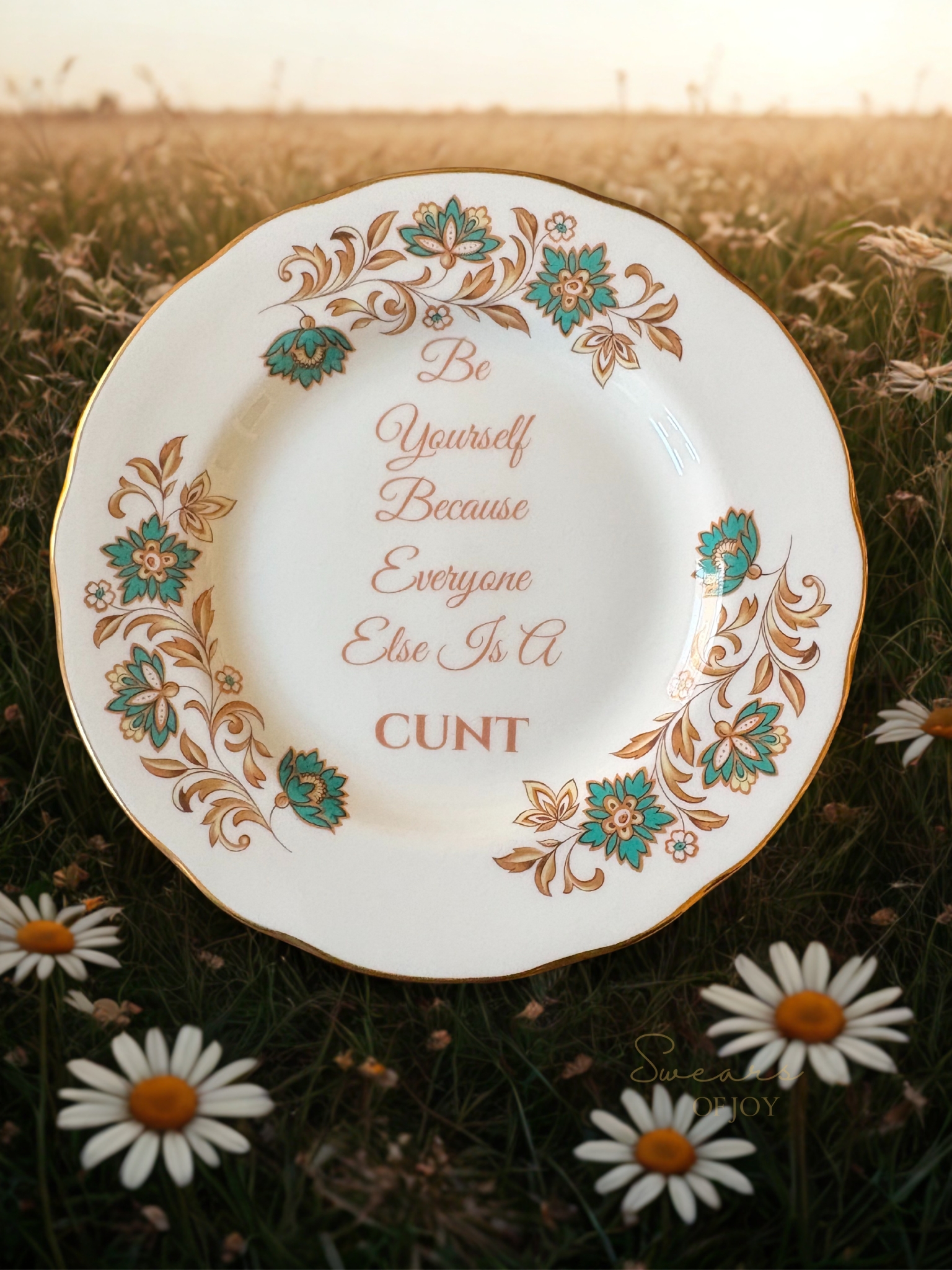 Be Yourself - Vintage China Plate