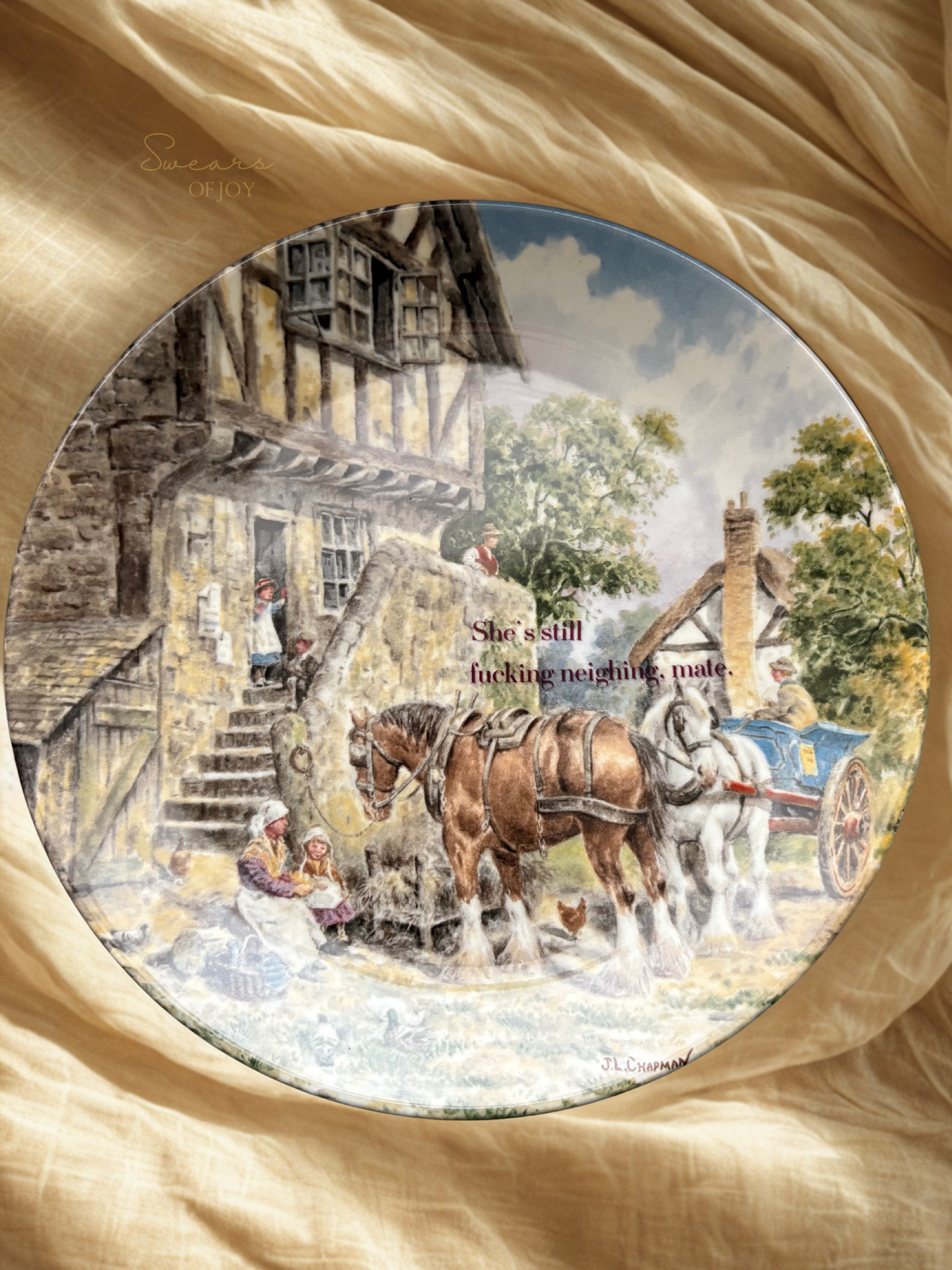 She's still - Vintage Picture Plate