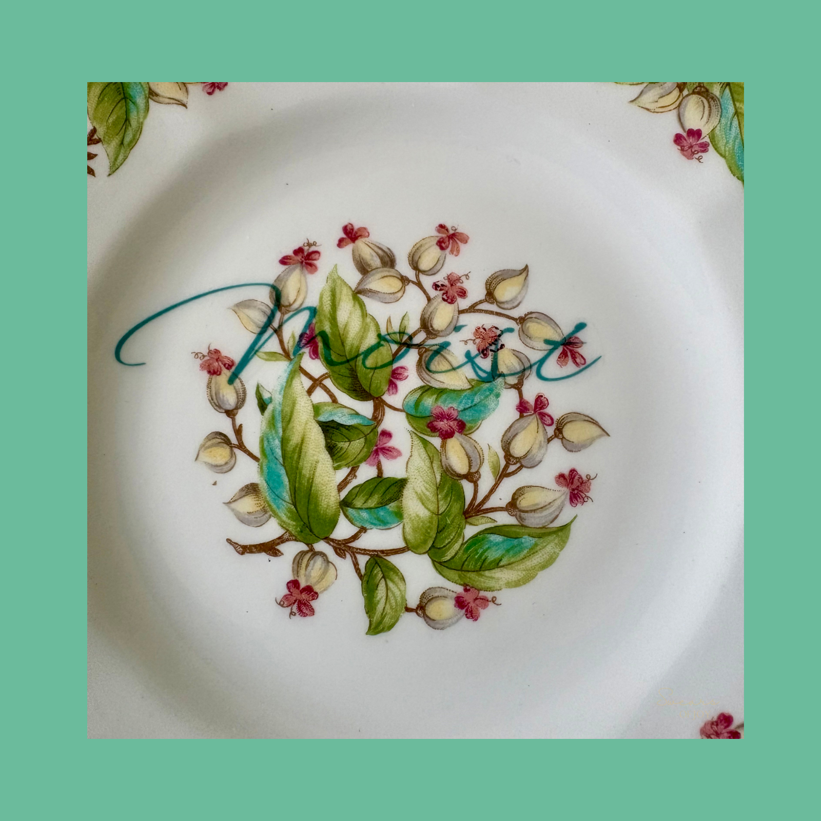 Moist - Vintage China Plate