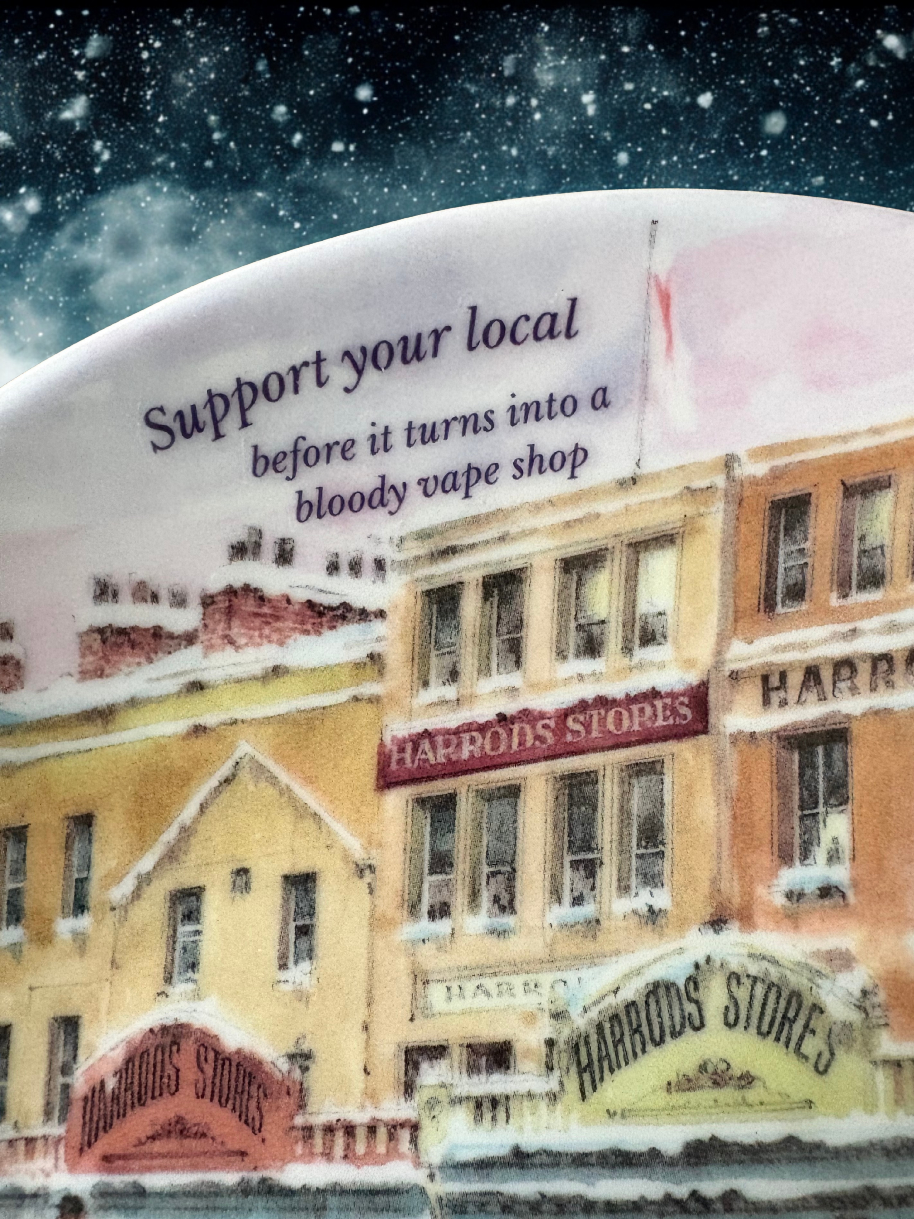 Support Your Local - Vintage Picture Plate