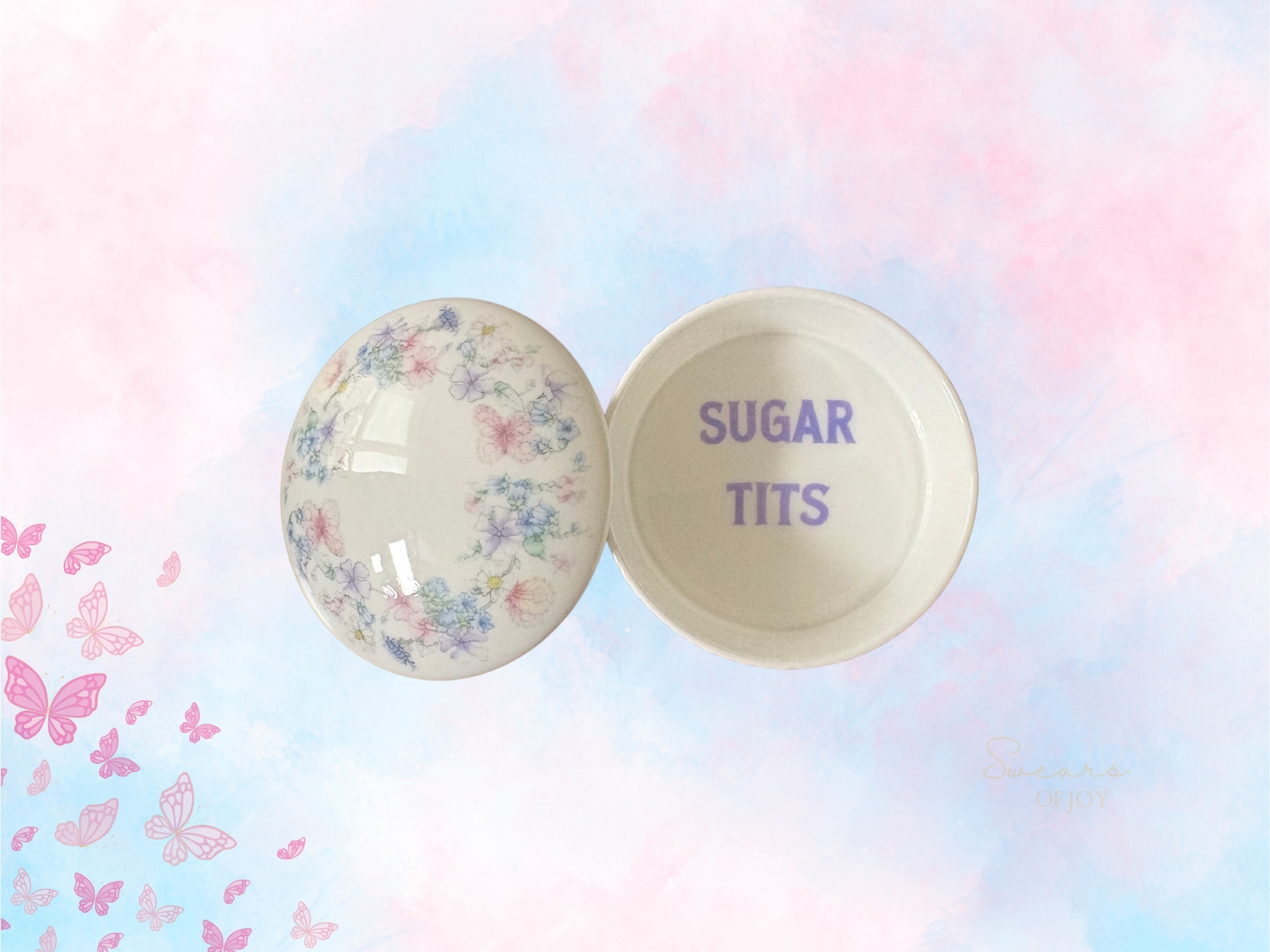Sugar Tits - Vintage Trinket Pot