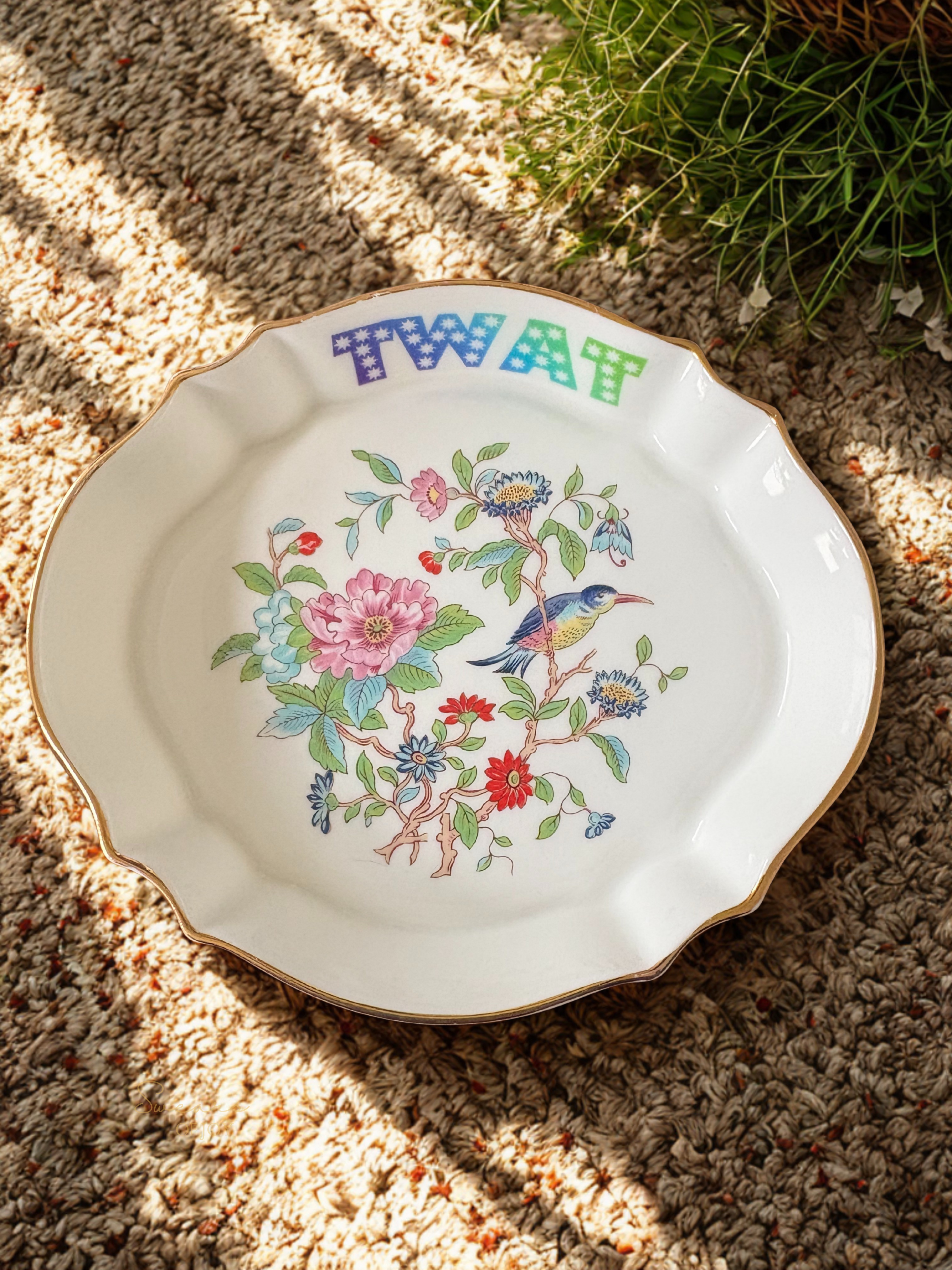 Twat - Vintage Trinket Plate