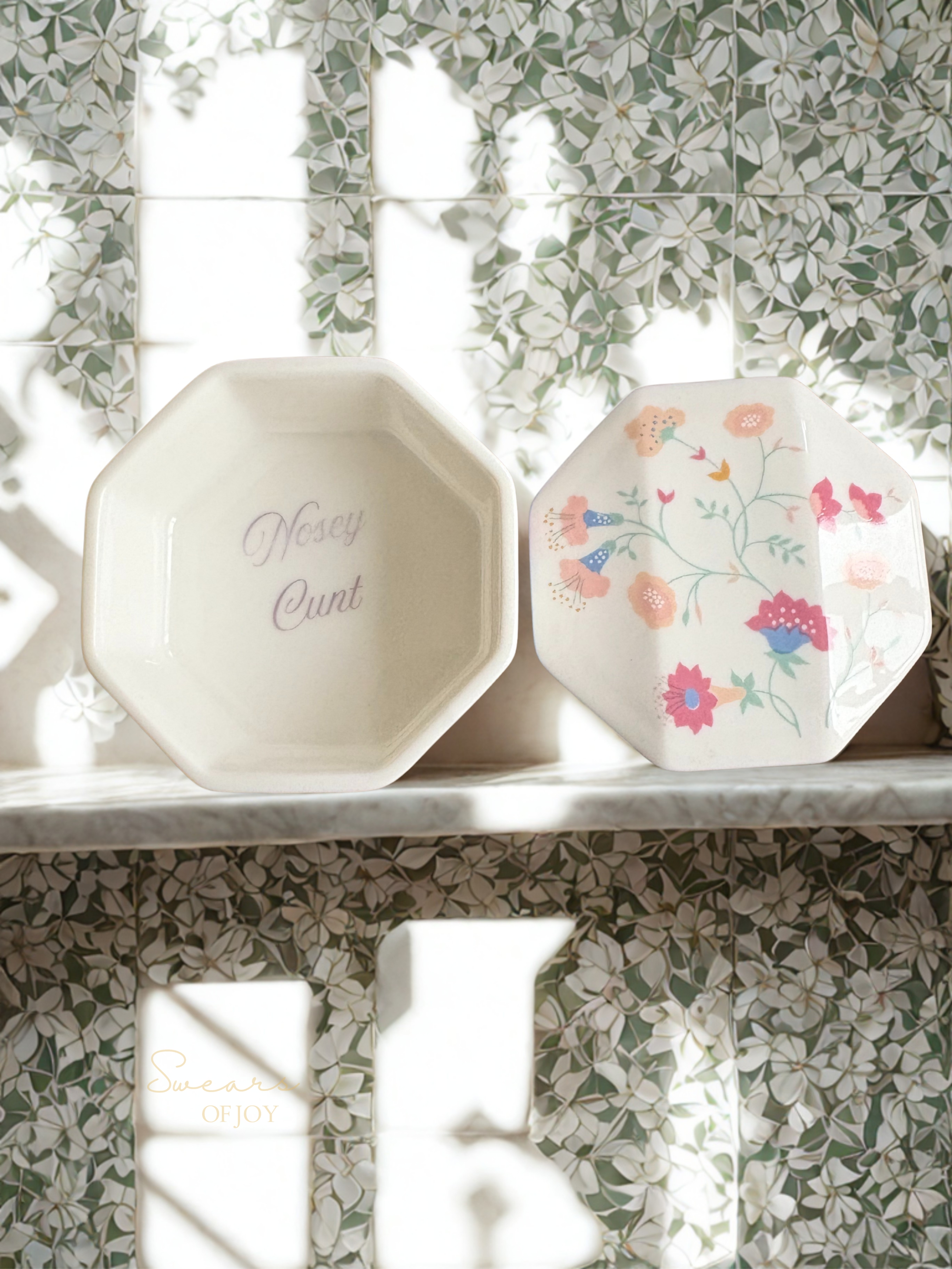 Nosey Cunt - Vintage Trinket Pot