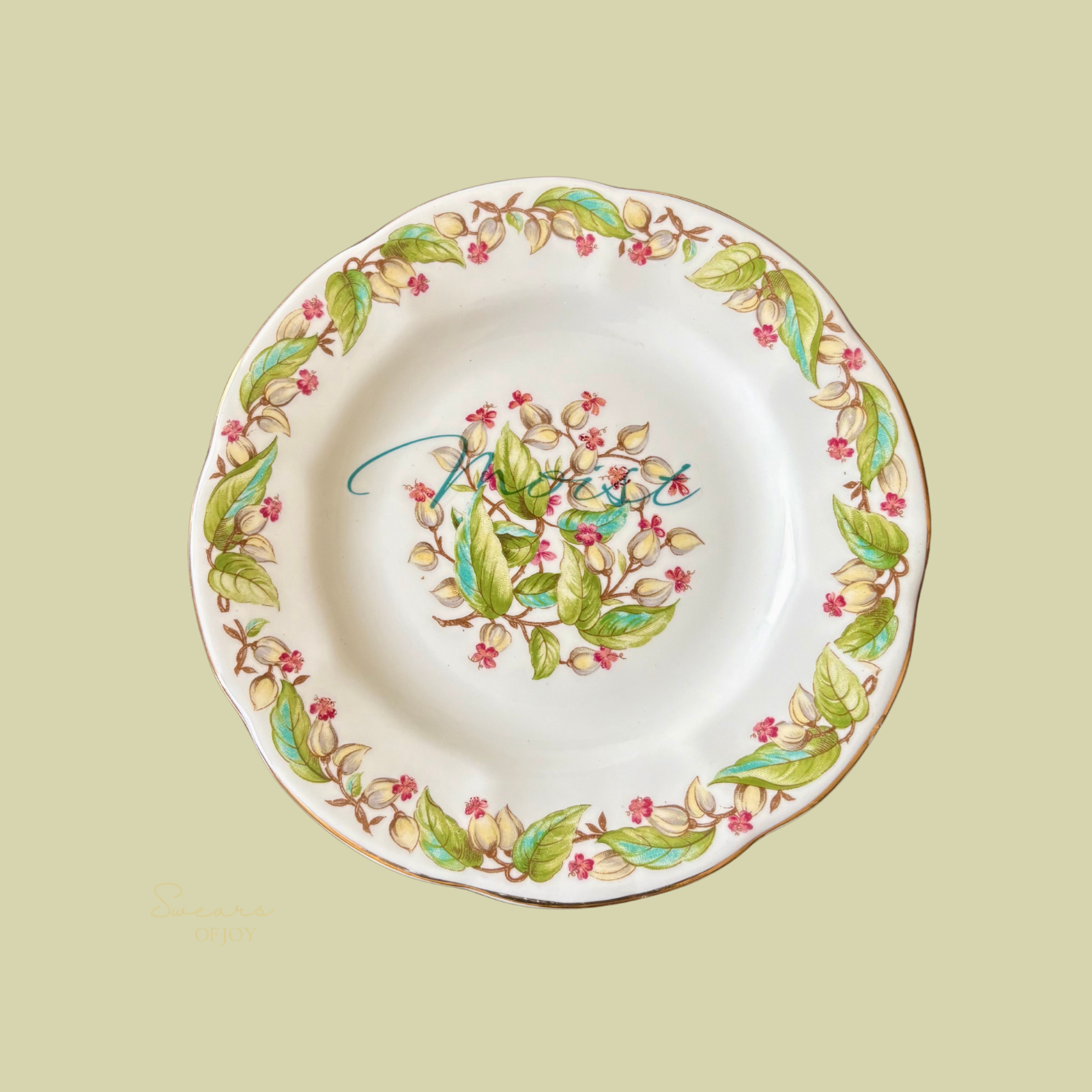 Moist - Vintage China Plate