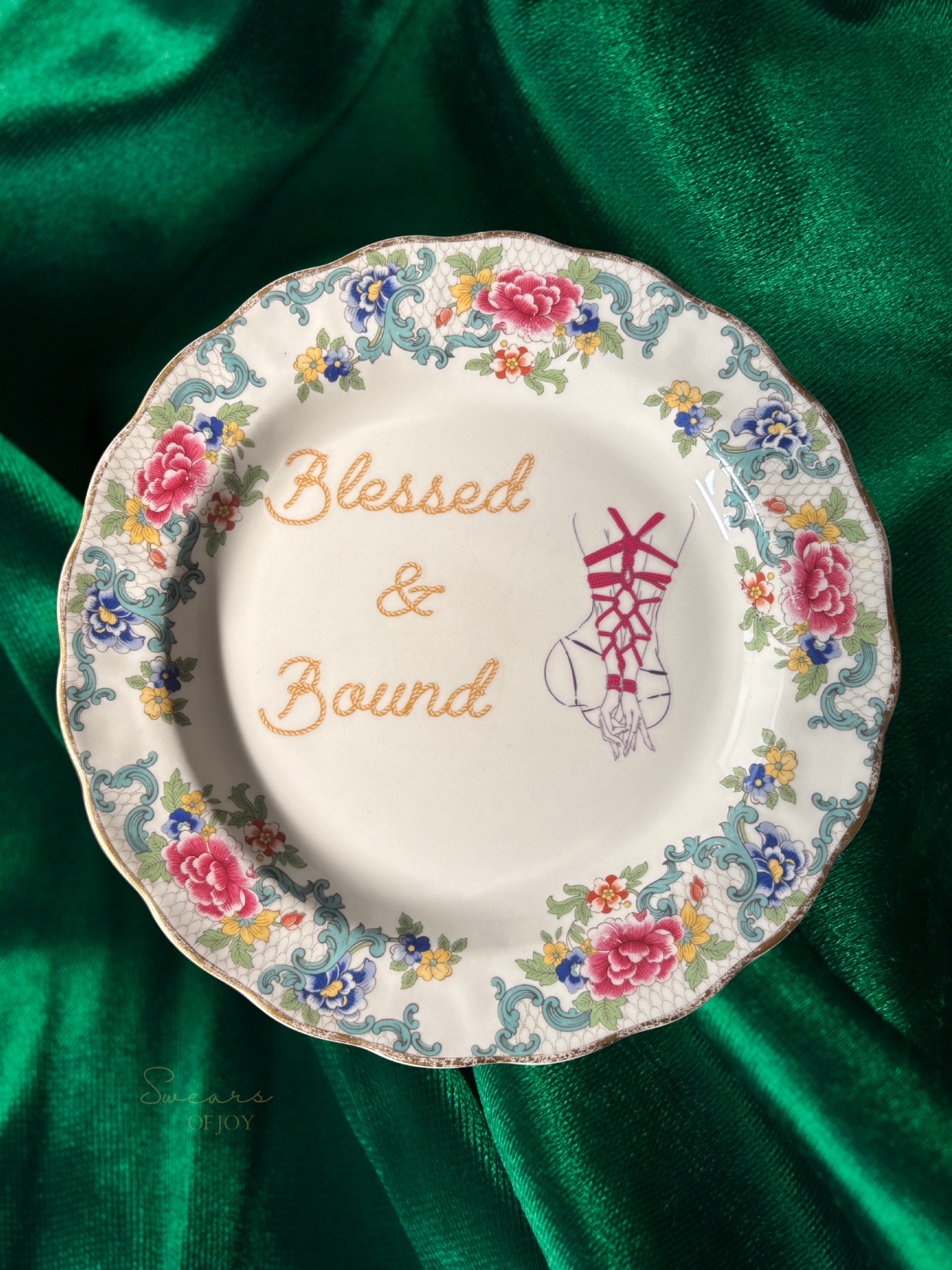 Blessed & Bound - Vintage China Plate