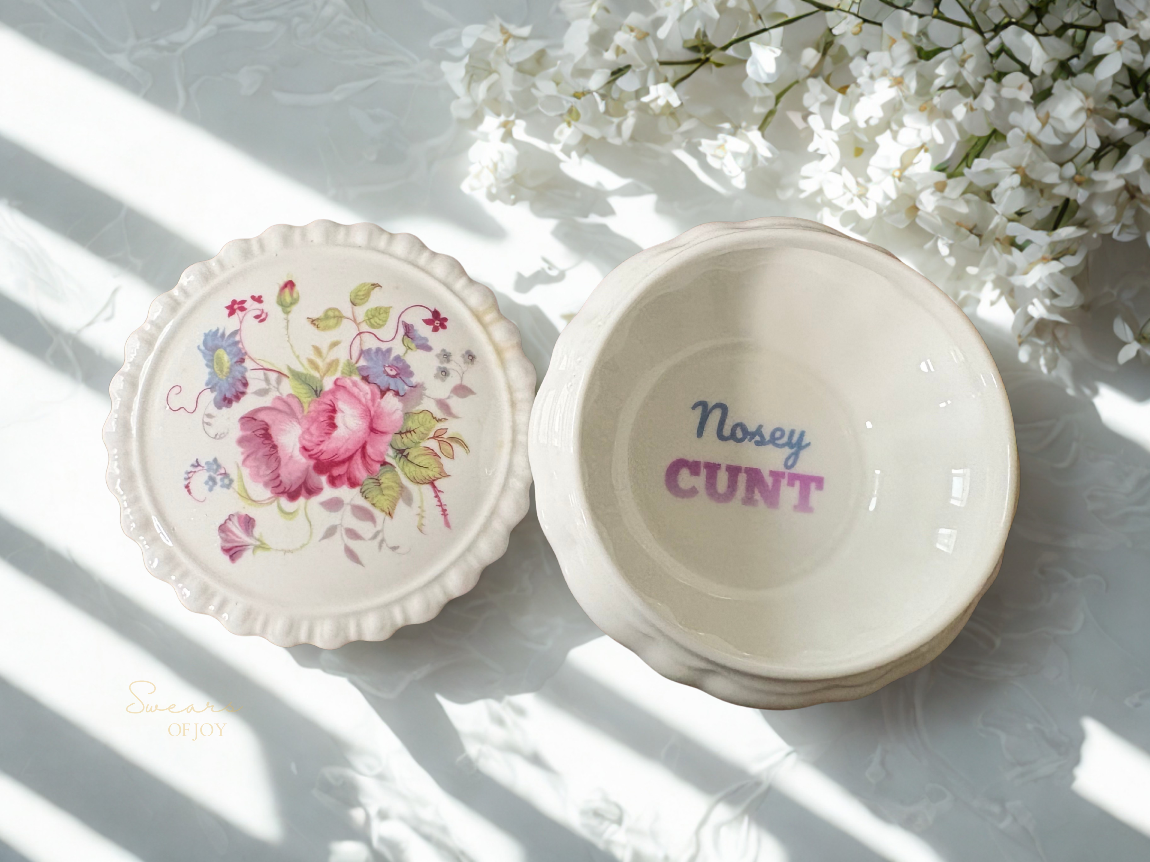 Nosey Cunt - Vintage Trinket Pot