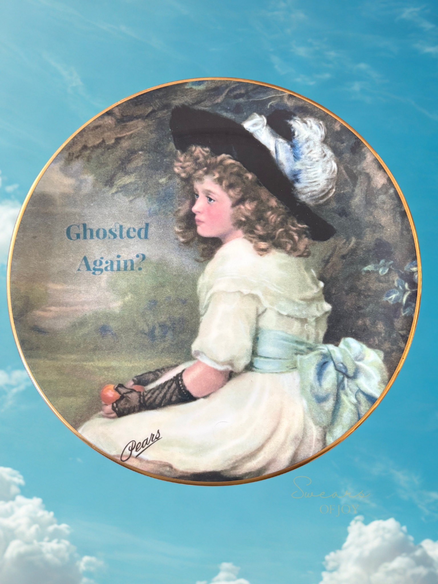 Ghosted Again? Vintage Picture Plate