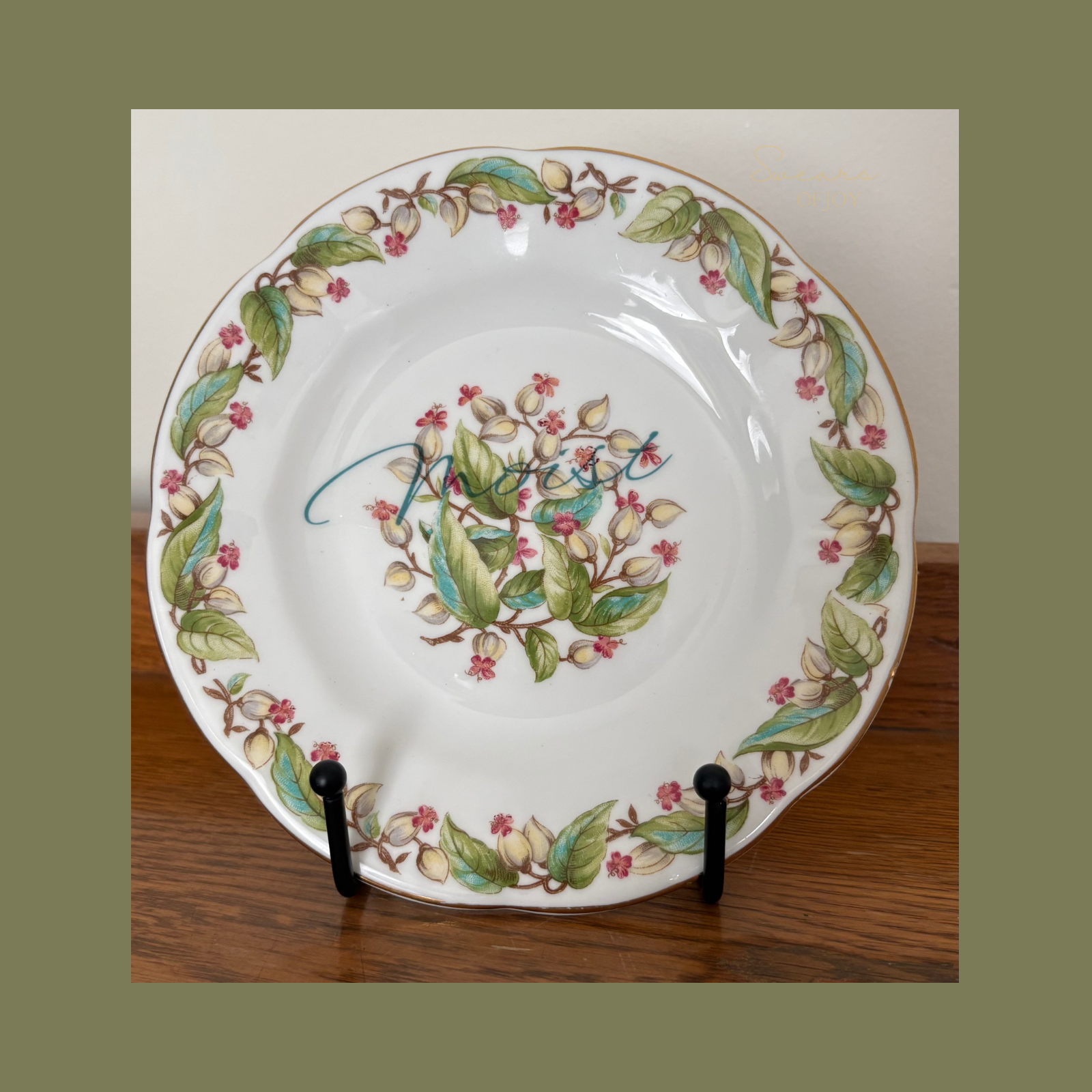 Moist - Vintage China Plate